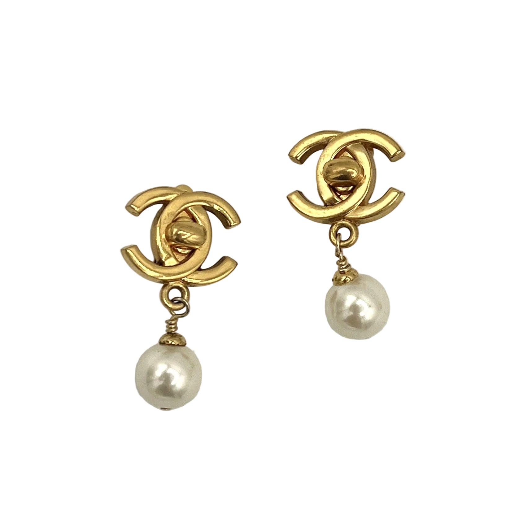 CHANEL CC Clip On Earrings