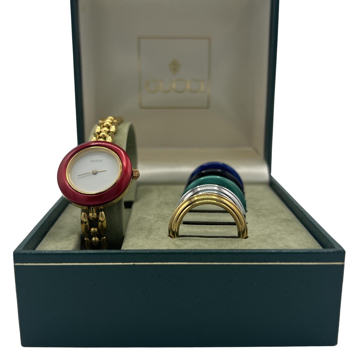 GUCCI 11/12.2 Gold Plated Watch Gold