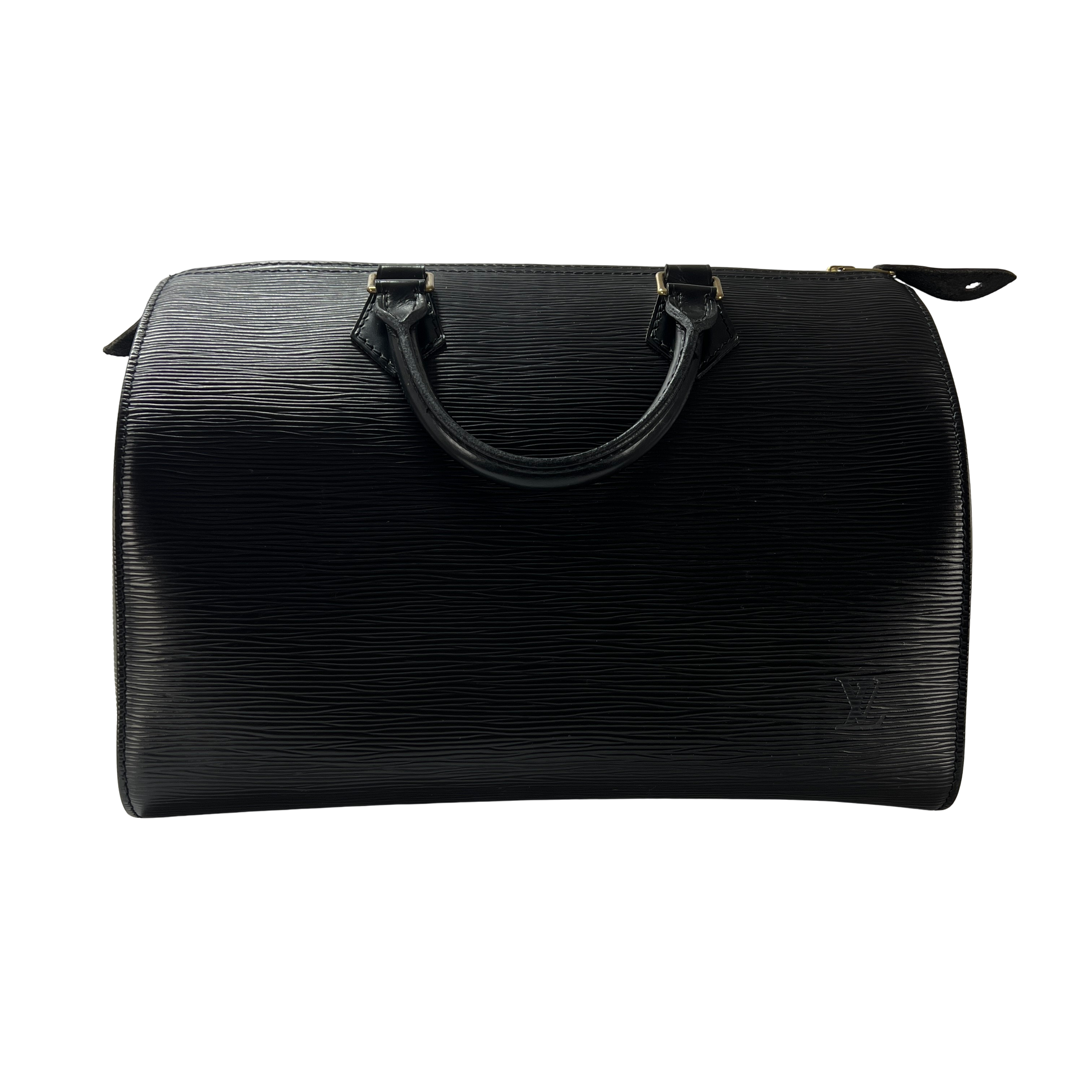 LOUIS VUITTON Speedy 30 black epi leather handbag