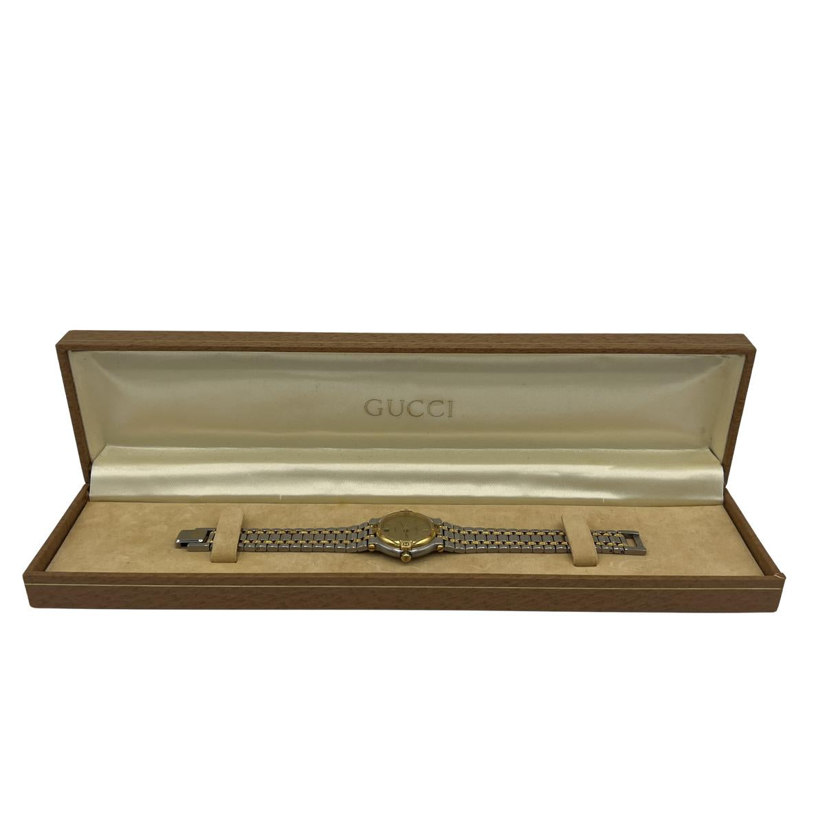 GUCCI 9000 L Two-Tone Steel Watch