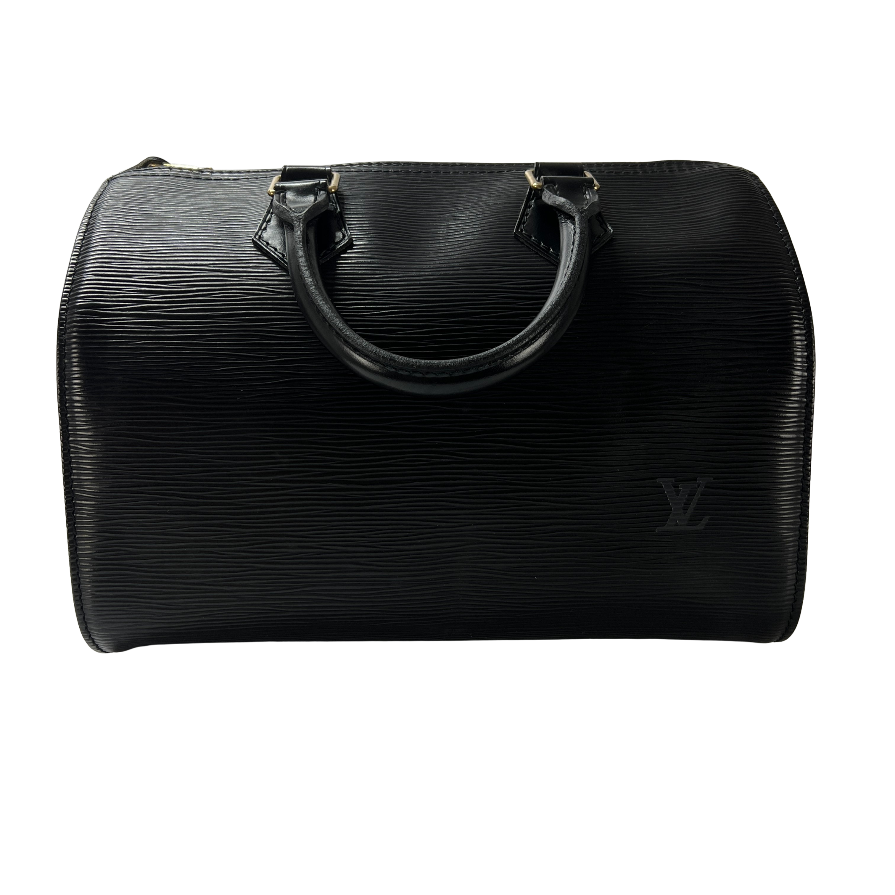 LOUIS VUITTON Speedy 25 black epi leather handbag