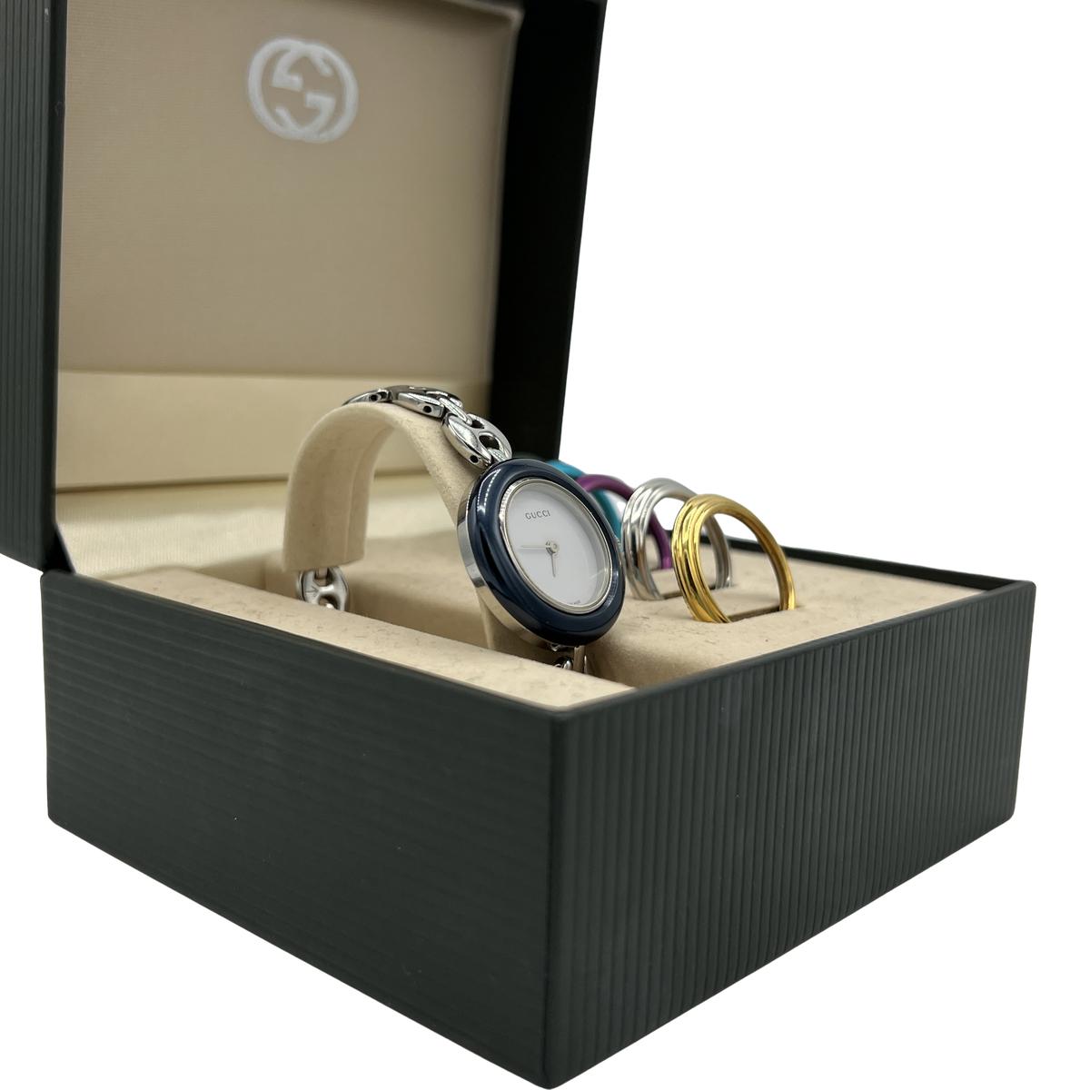 GUCCI 11/12.2 L Silver Steel Watch