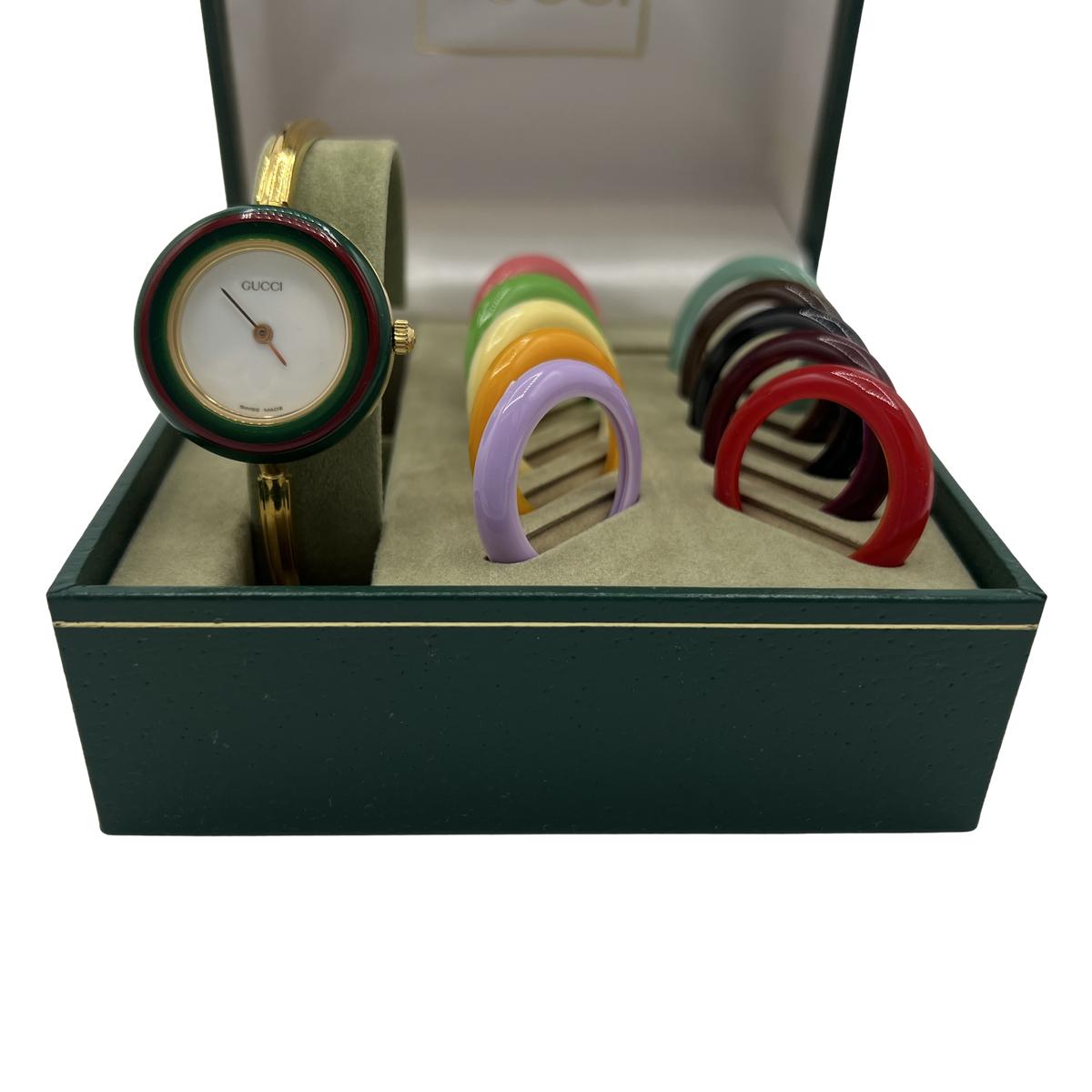 GUCCI 11/12.2 Gold Plated Watch Gold