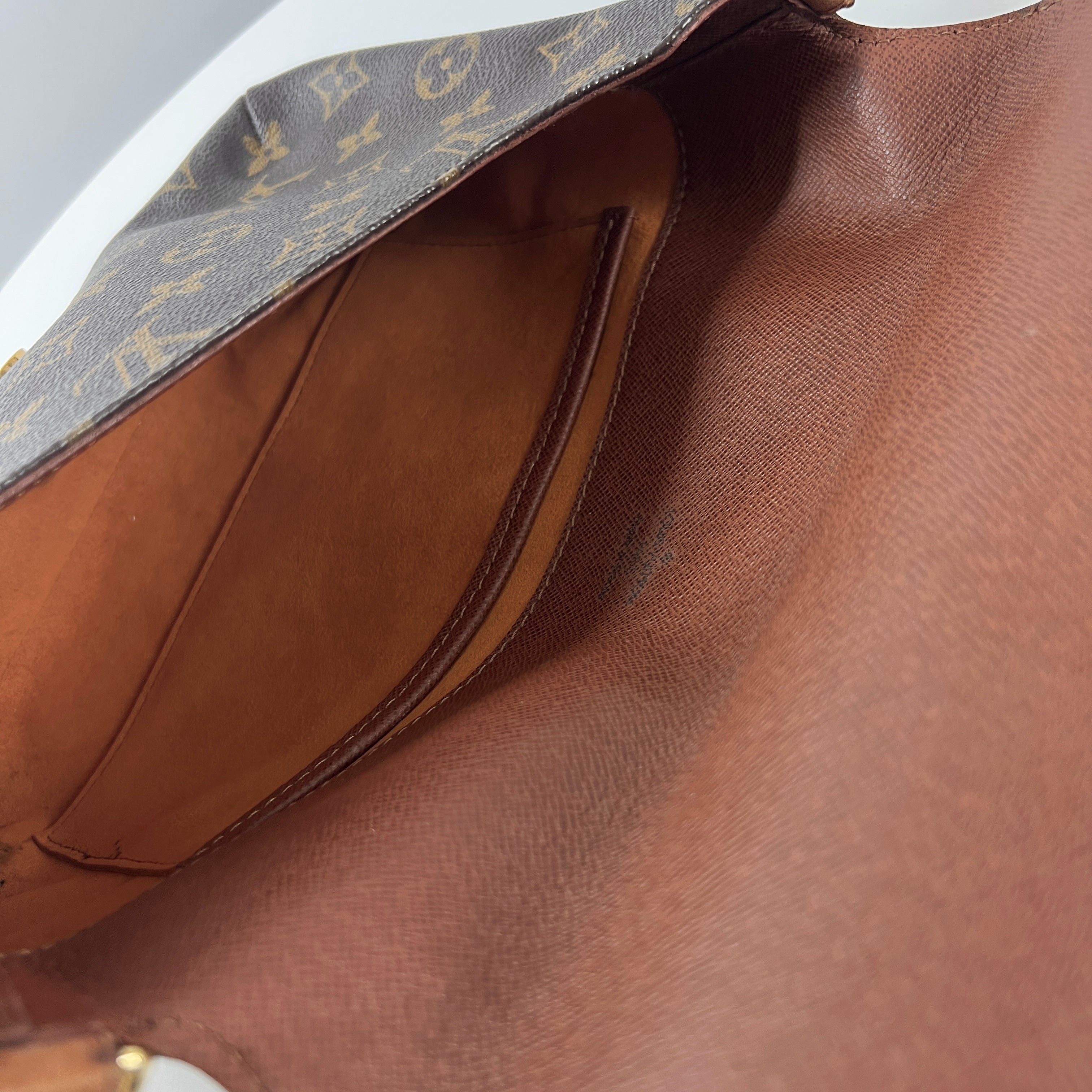 Sac à main LOUIS VUITTON Musette toile et cuir marron