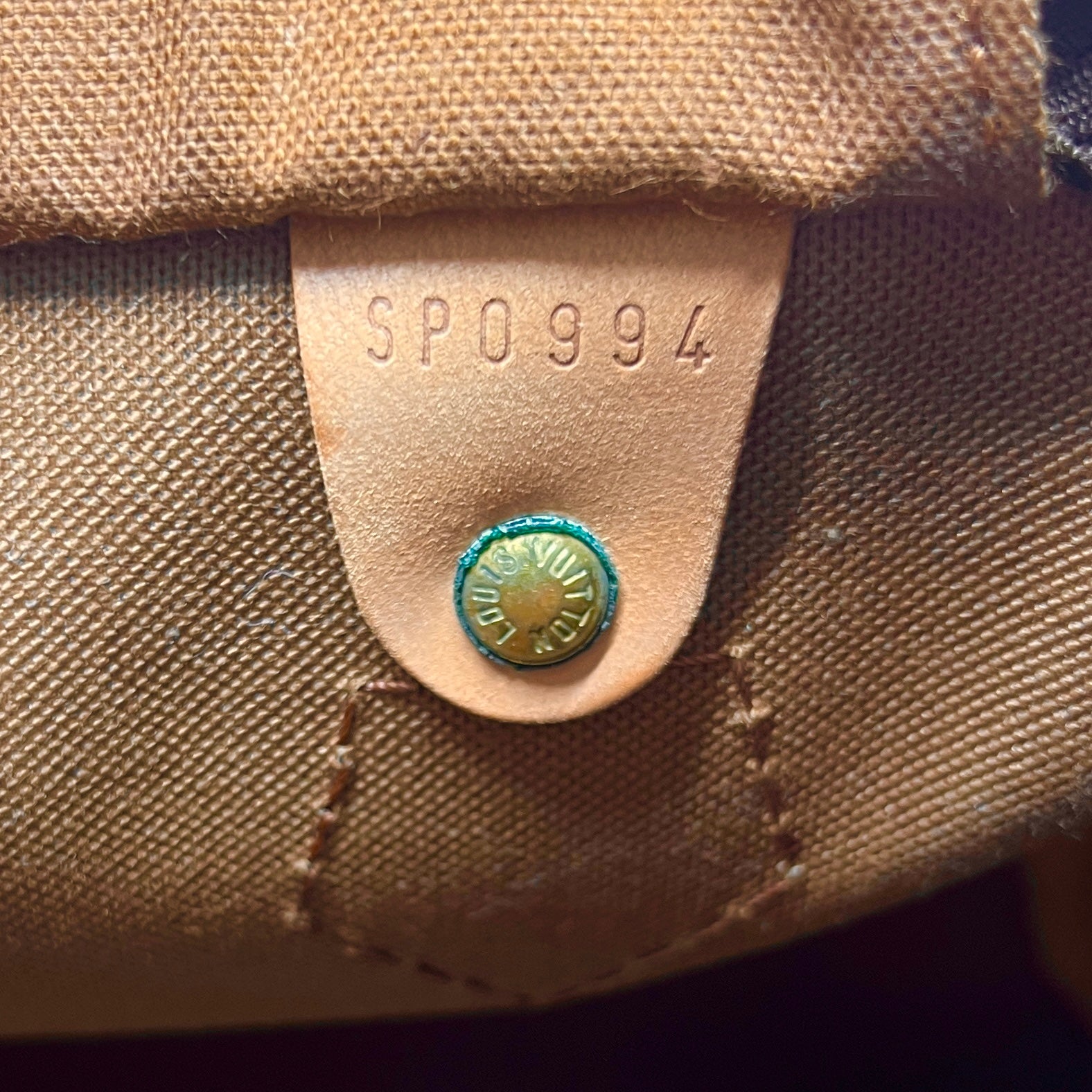 Sac à main LOUIS VUITTON Speedy 30 toile et cuir marron