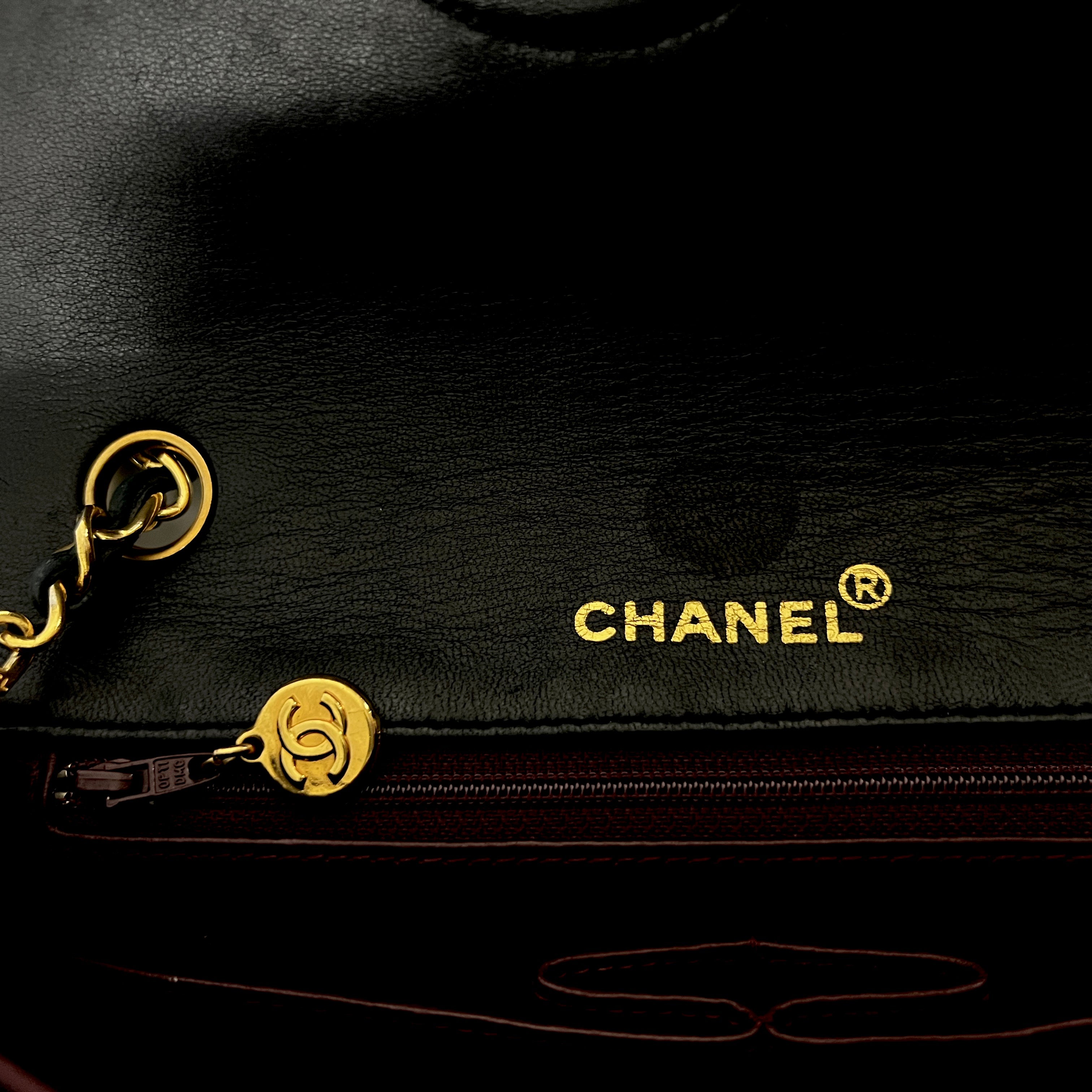 CHANEL Timeless classic quilted single flap black leather handbag
