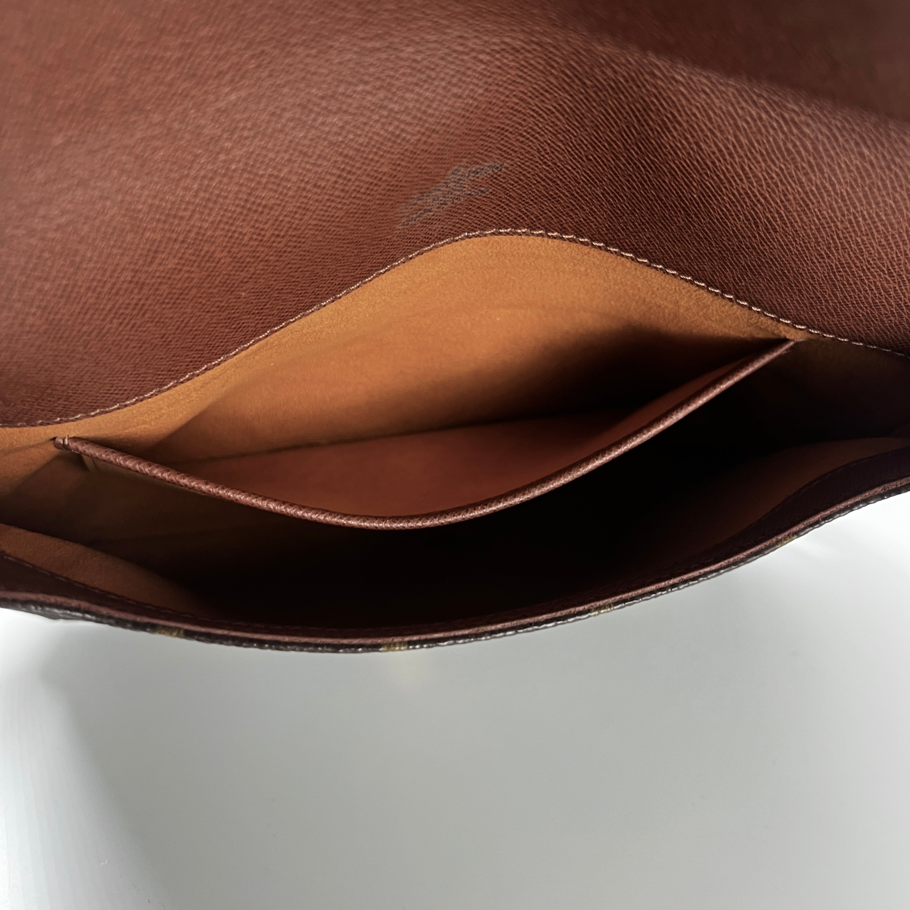 Sac à main LOUIS VUITTON Musette toile et cuir marron