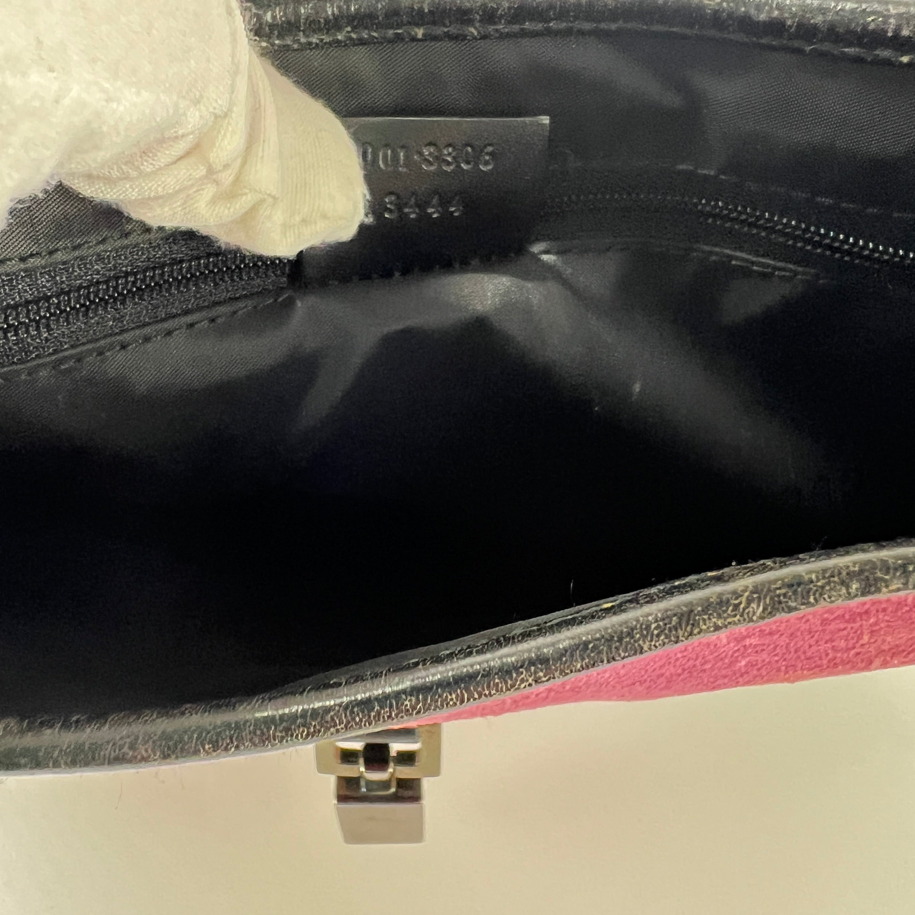 Sac à main GUCCI Jackie suede et cuir rose