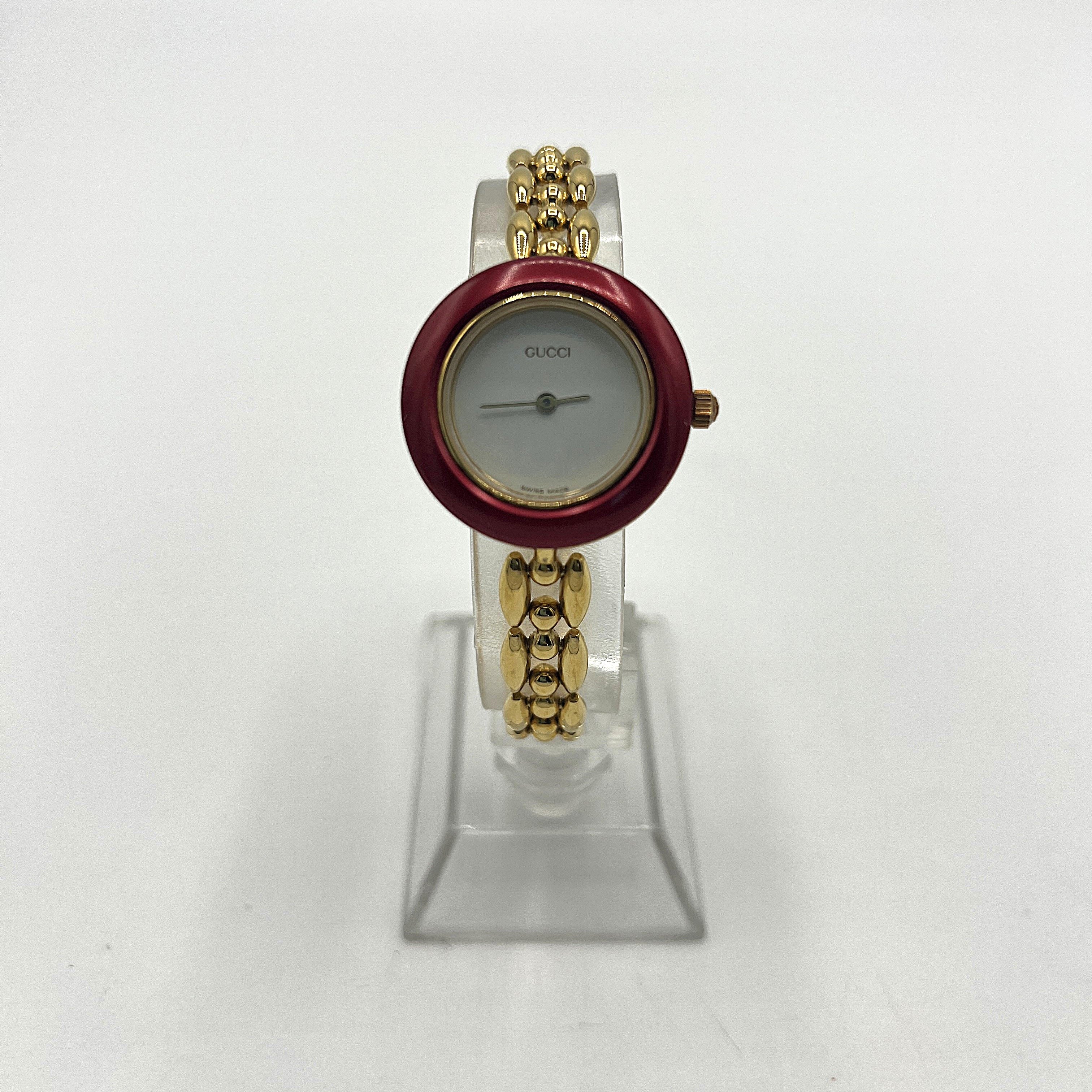 GUCCI 11/12.2 Gold Plated Watch Gold