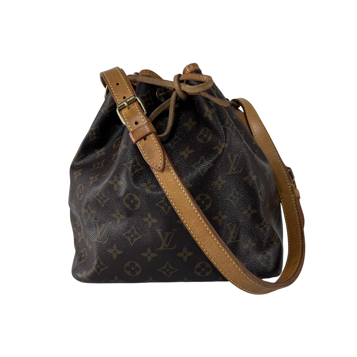 Sac à main LOUIS VUITTON Noé PM toile et cuir marron