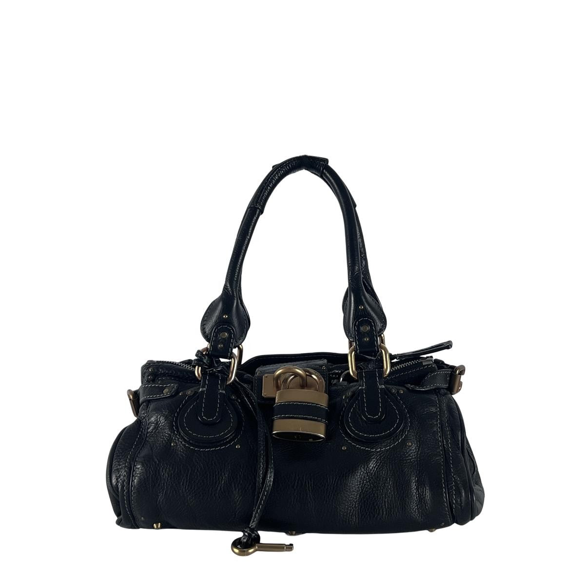 Sac à main CHLOE Paddington cuir noir