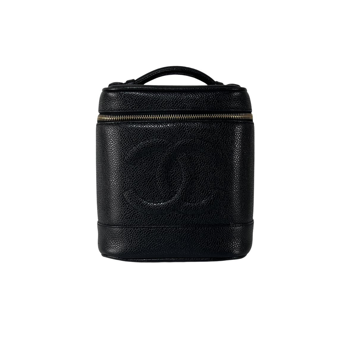 CHANEL Vanity black leather handbag