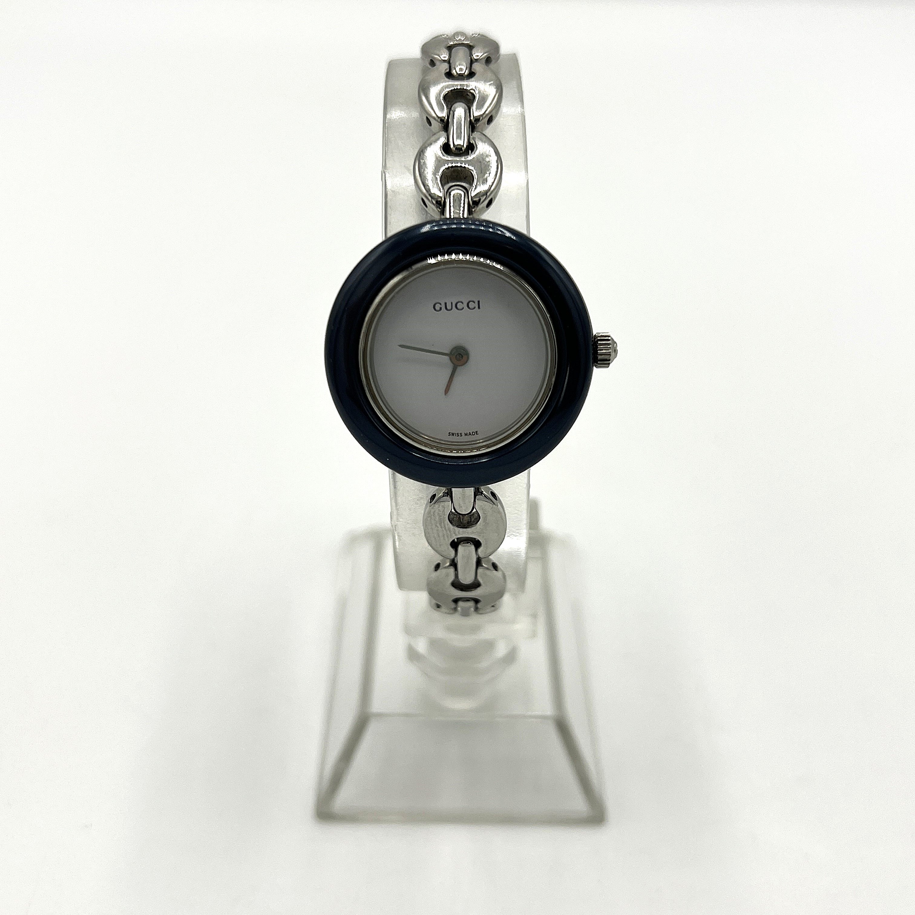 GUCCI 11/12.2 L Silver Steel Watch
