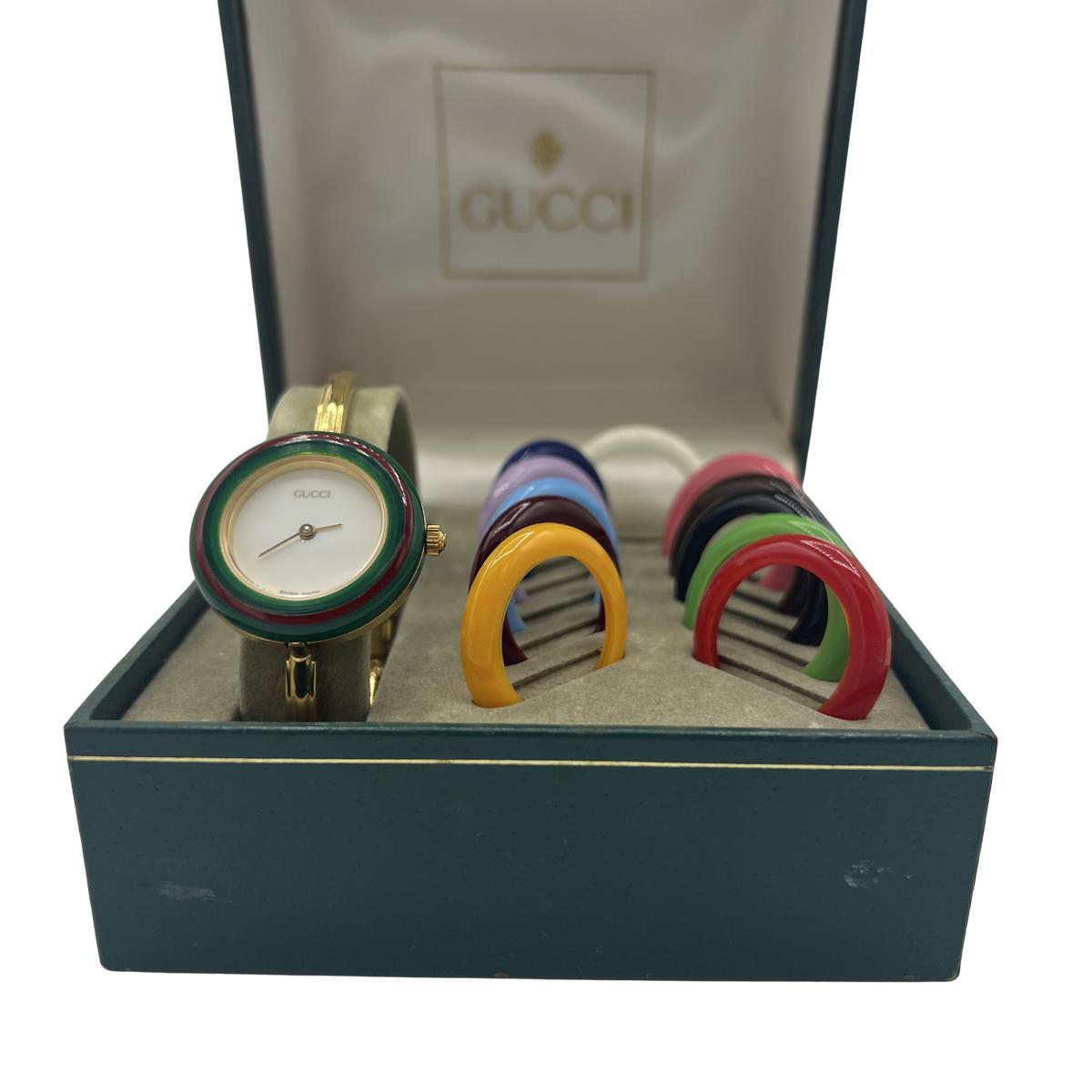GUCCI 11/12.2 Gold Plated Watch Gold