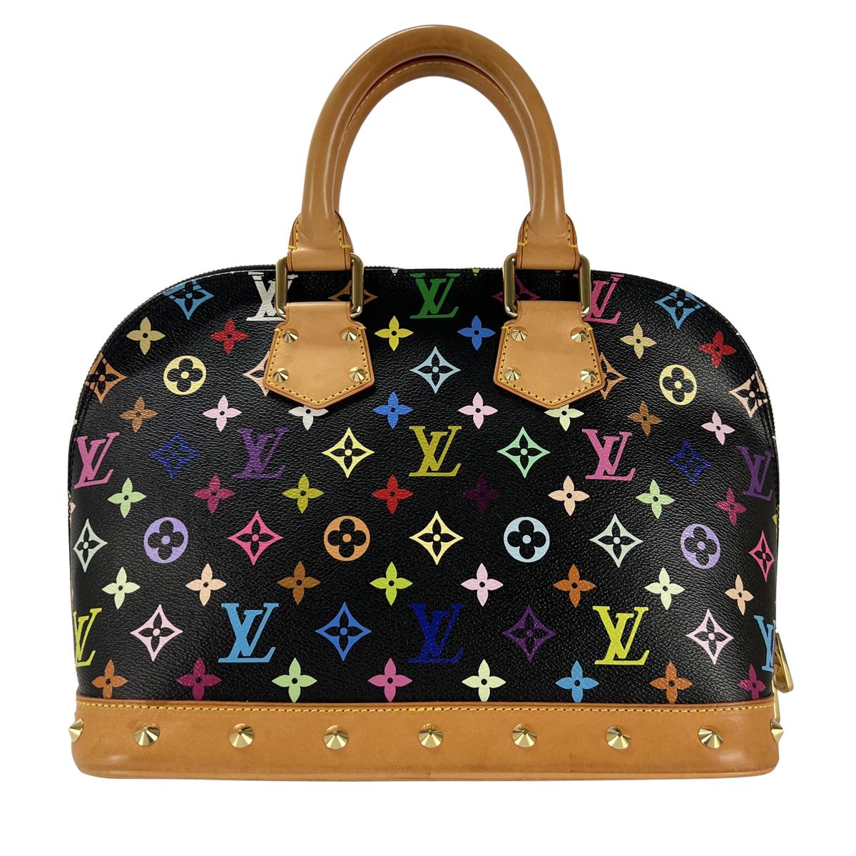 LOUIS VUITTON Alma PM Murakami multicolor canvas and leather handbag