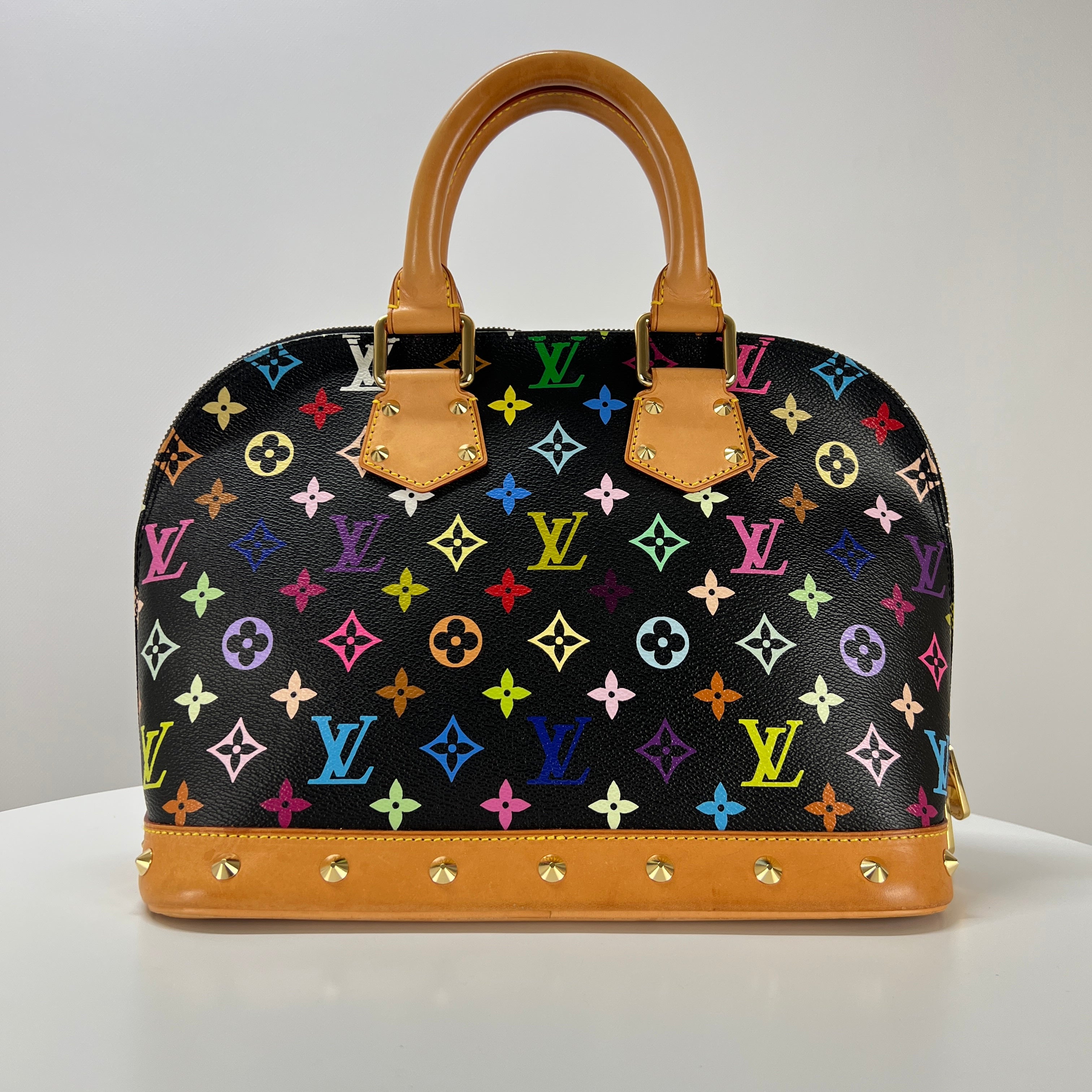 LOUIS VUITTON Alma PM Murakami multicolor canvas and leather handbag