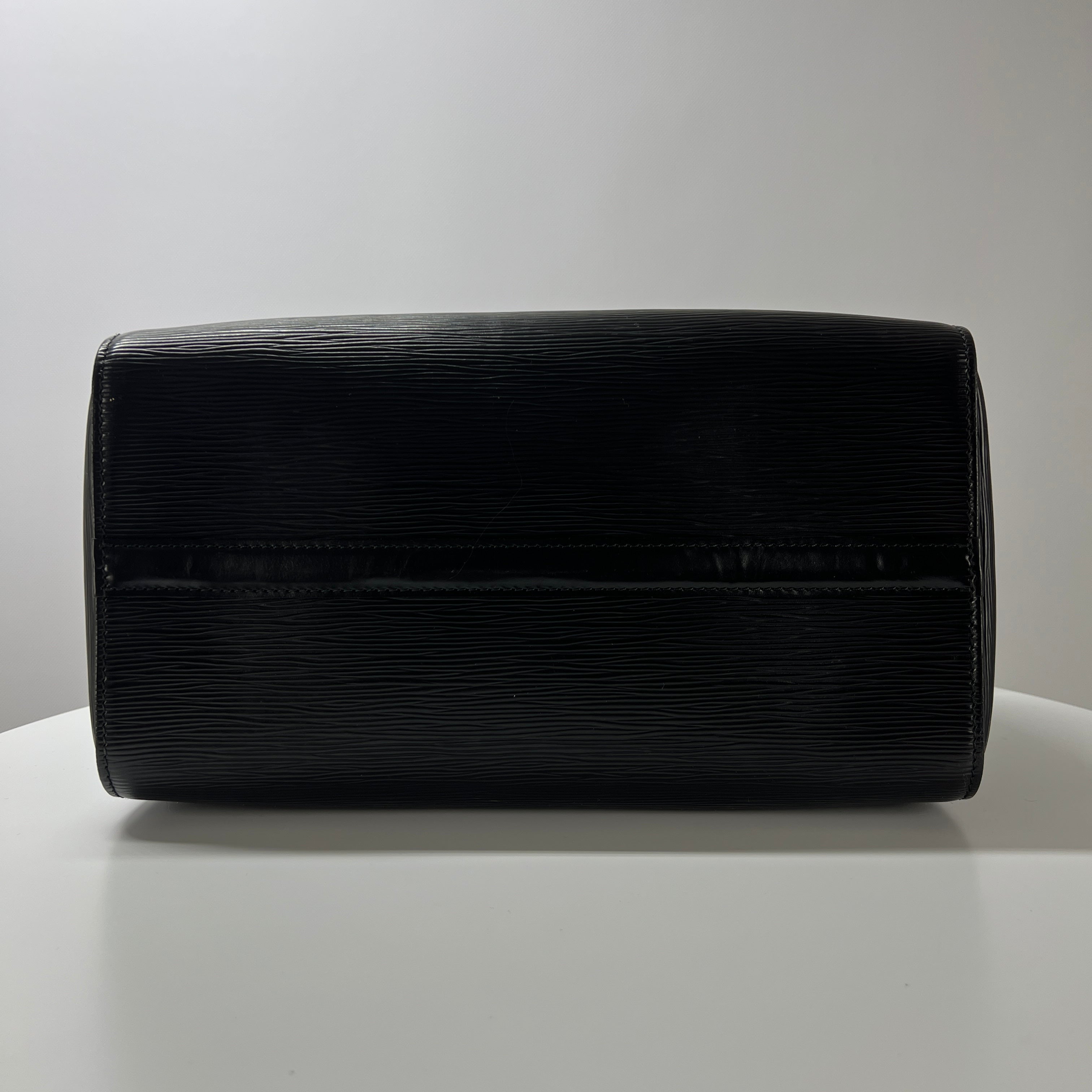 LOUIS VUITTON Speedy 30 black epi leather handbag