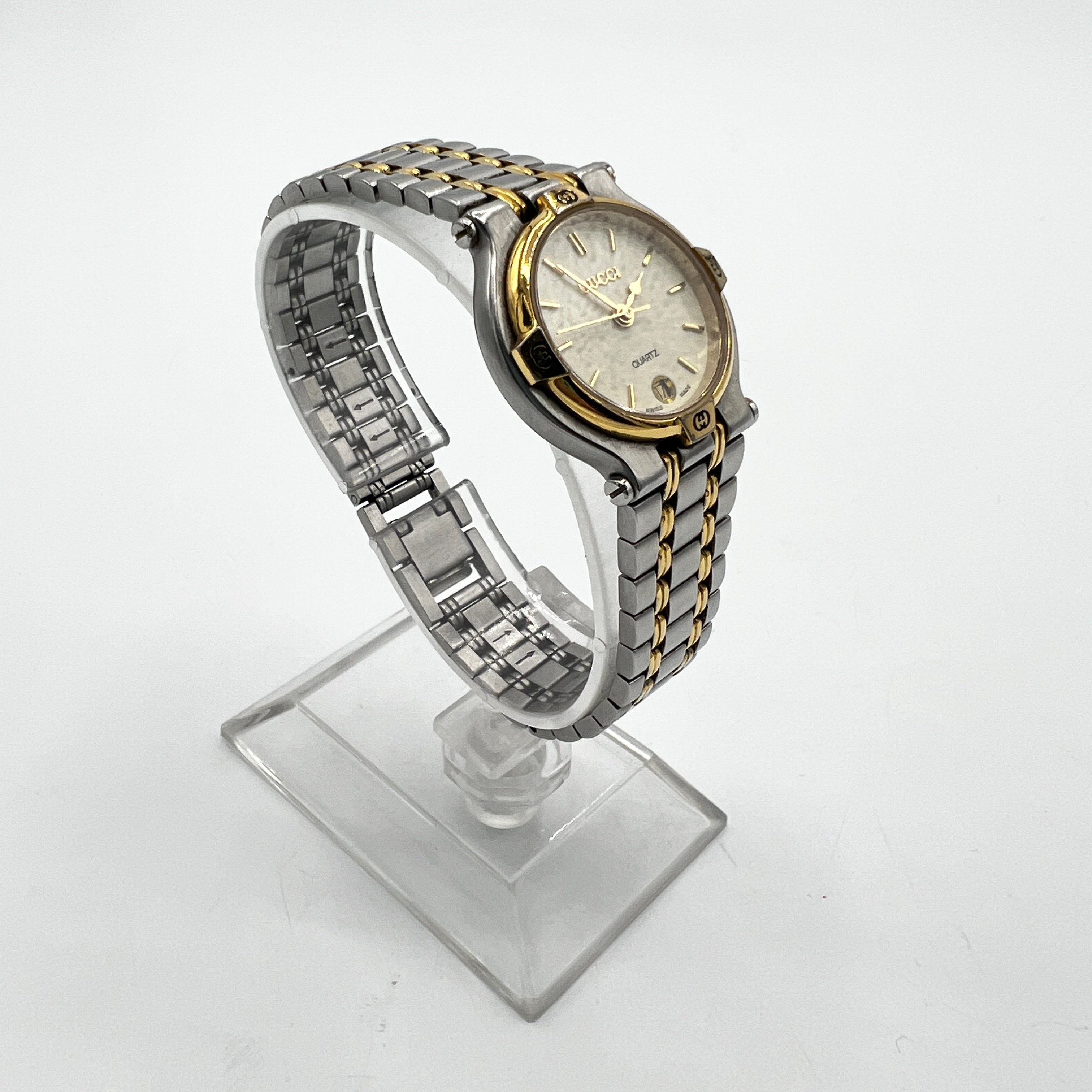 Montre GUCCI 9000 L acier Bicolore