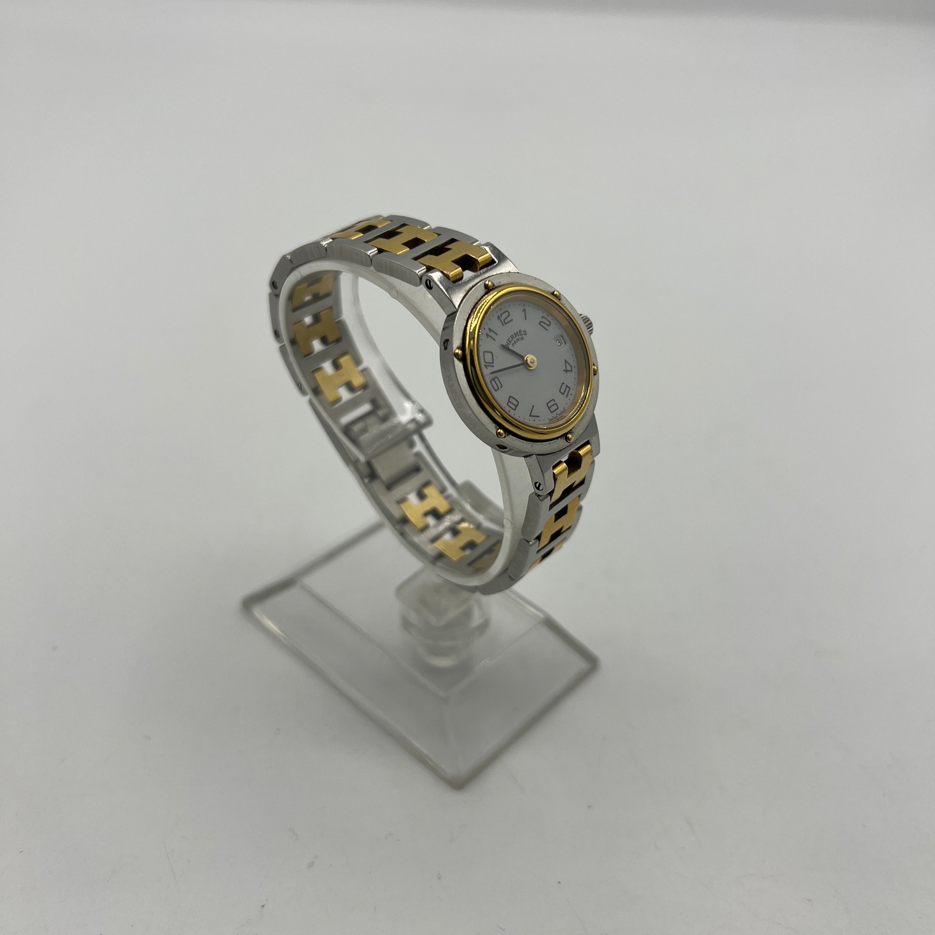 HERMES Clipper Two-Tone Steel Watch