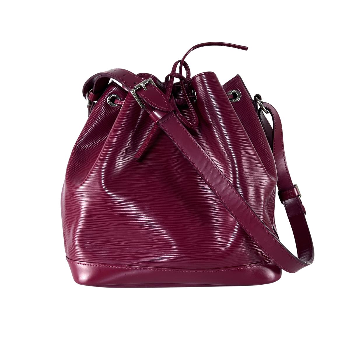 Sac à main LOUIS VUITTON Noé PM cuir épi rouge