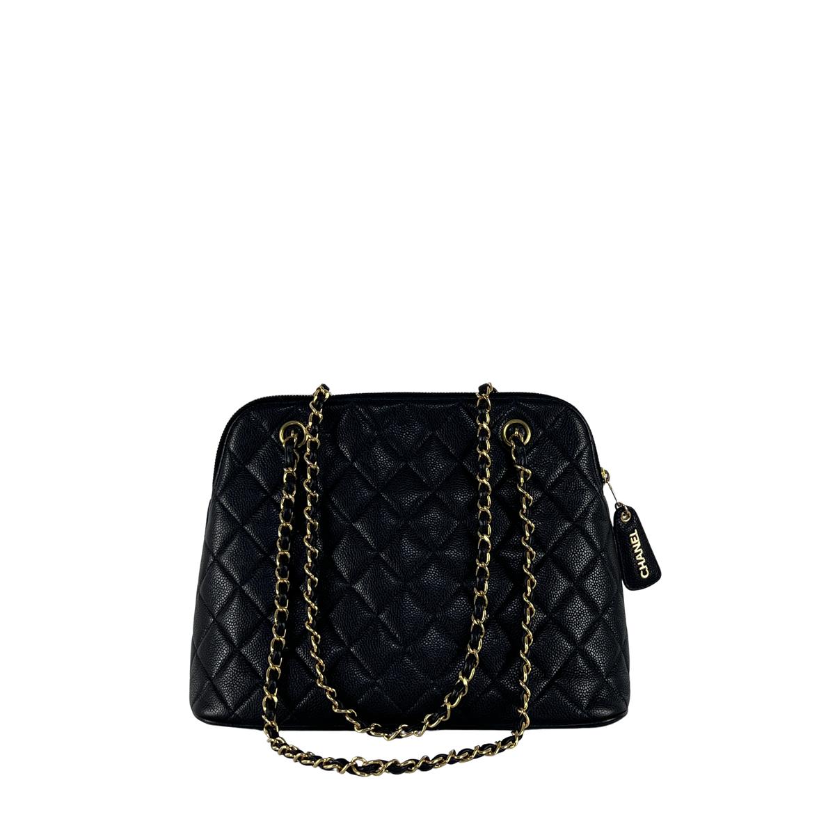 Sac à main CHANEL Shopping cuir noir