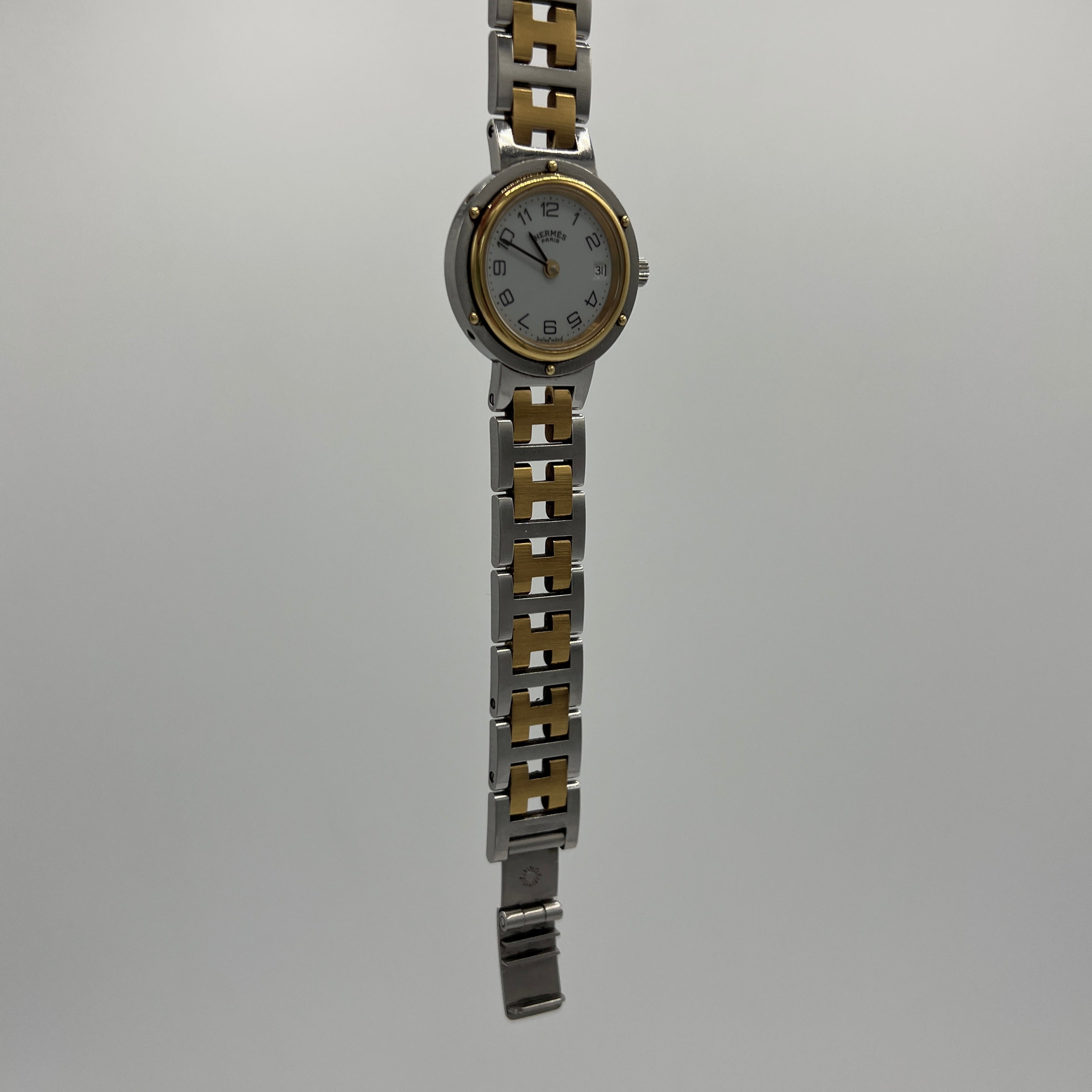 HERMES Clipper Two-Tone Steel Watch