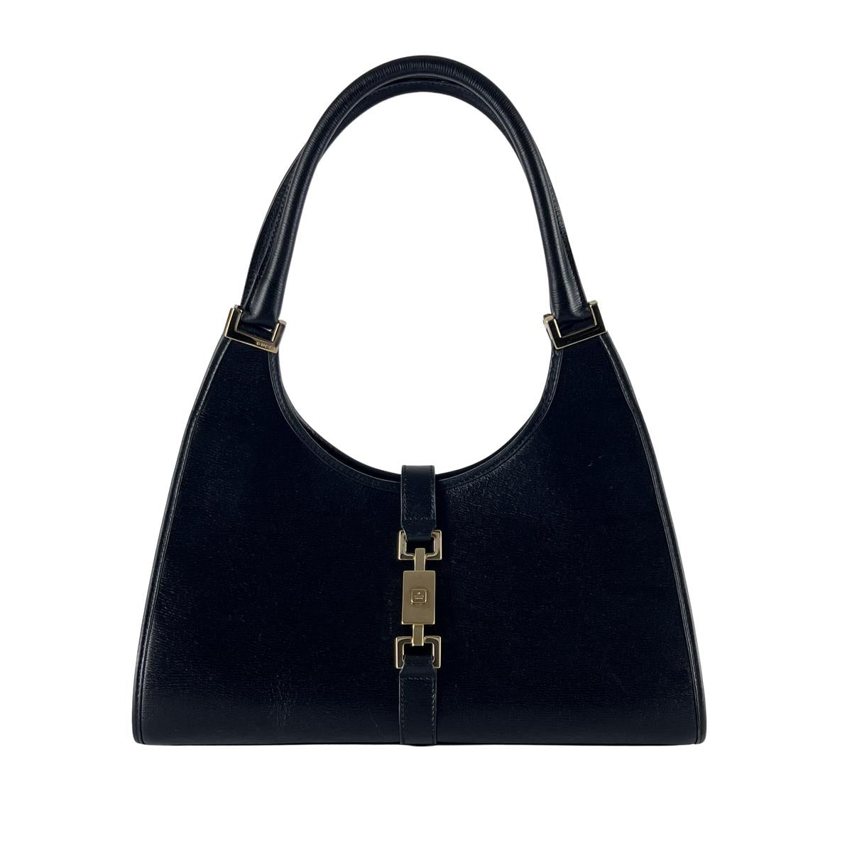 GUCCI Jackie black leather handbag