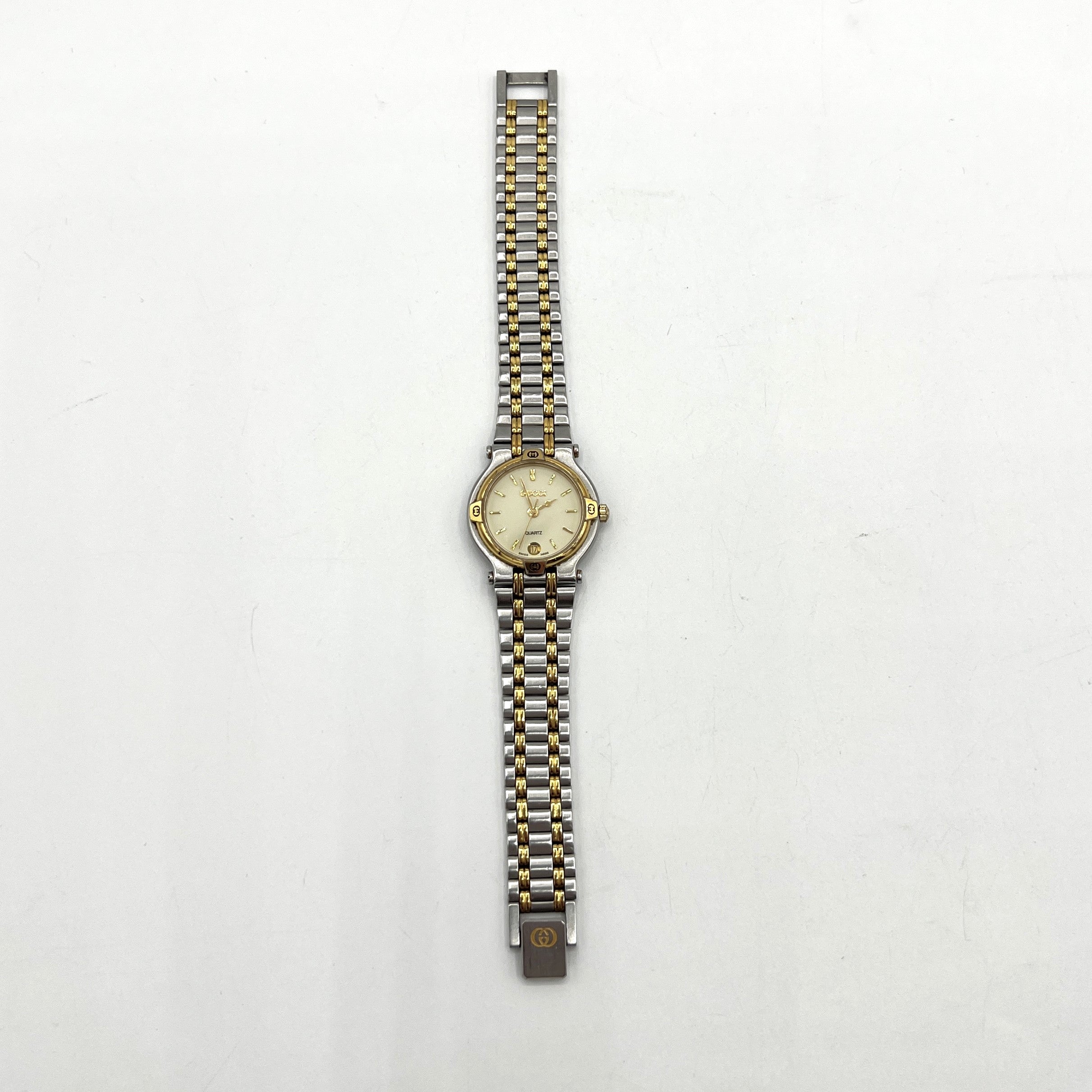 Montre GUCCI 9000 L acier Bicolore
