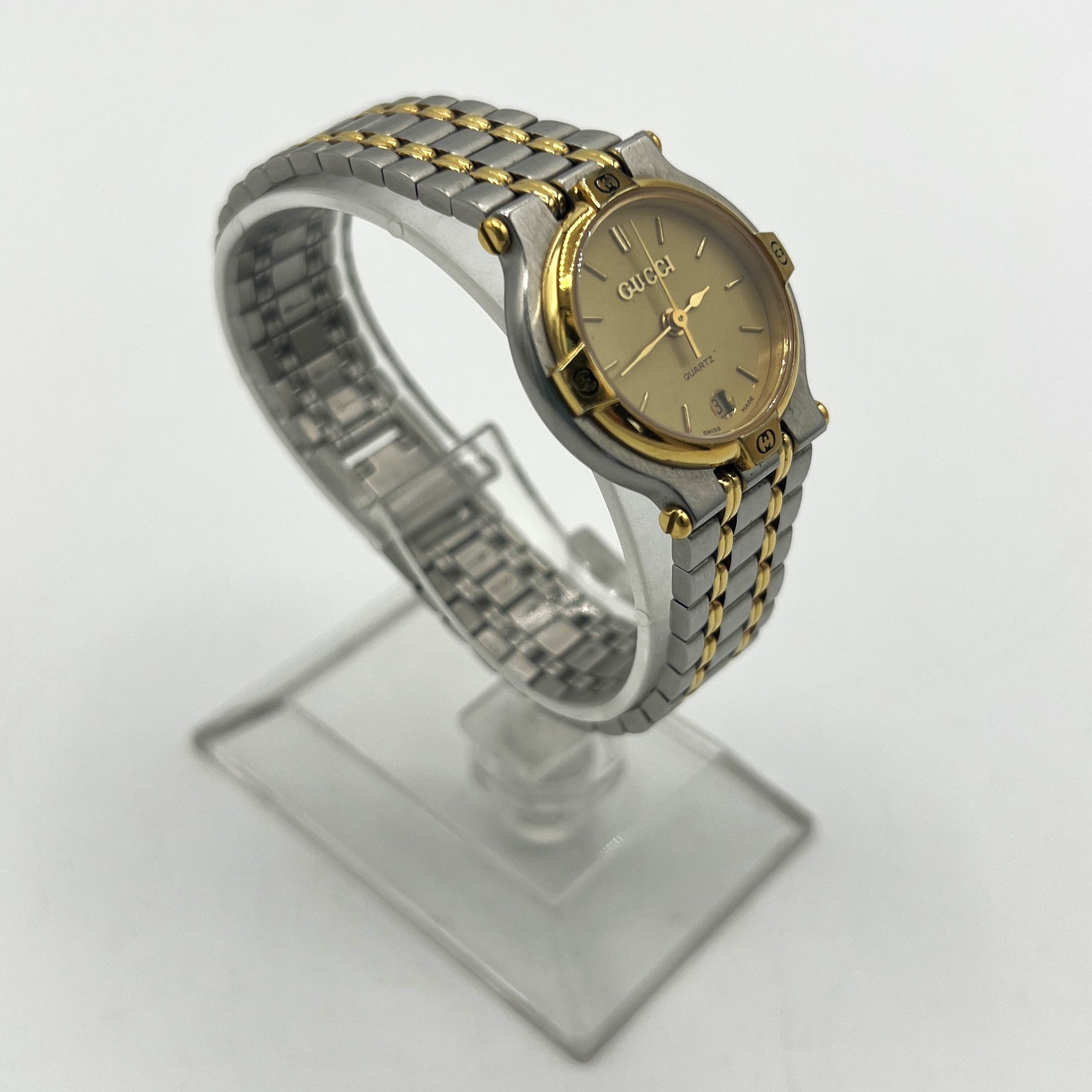 Montre GUCCI 9000 L acier Bicolore