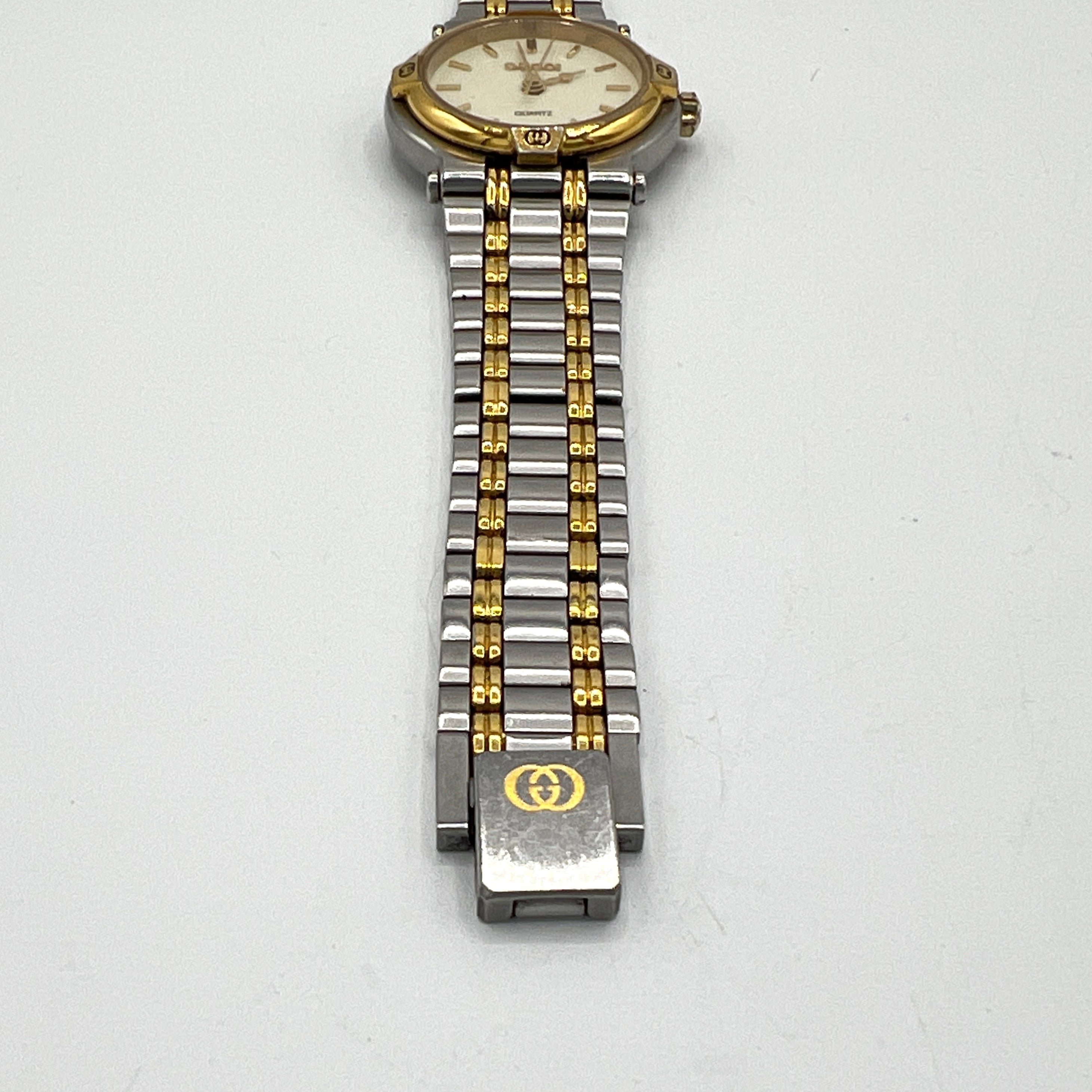 Montre GUCCI 9000 L acier Bicolore