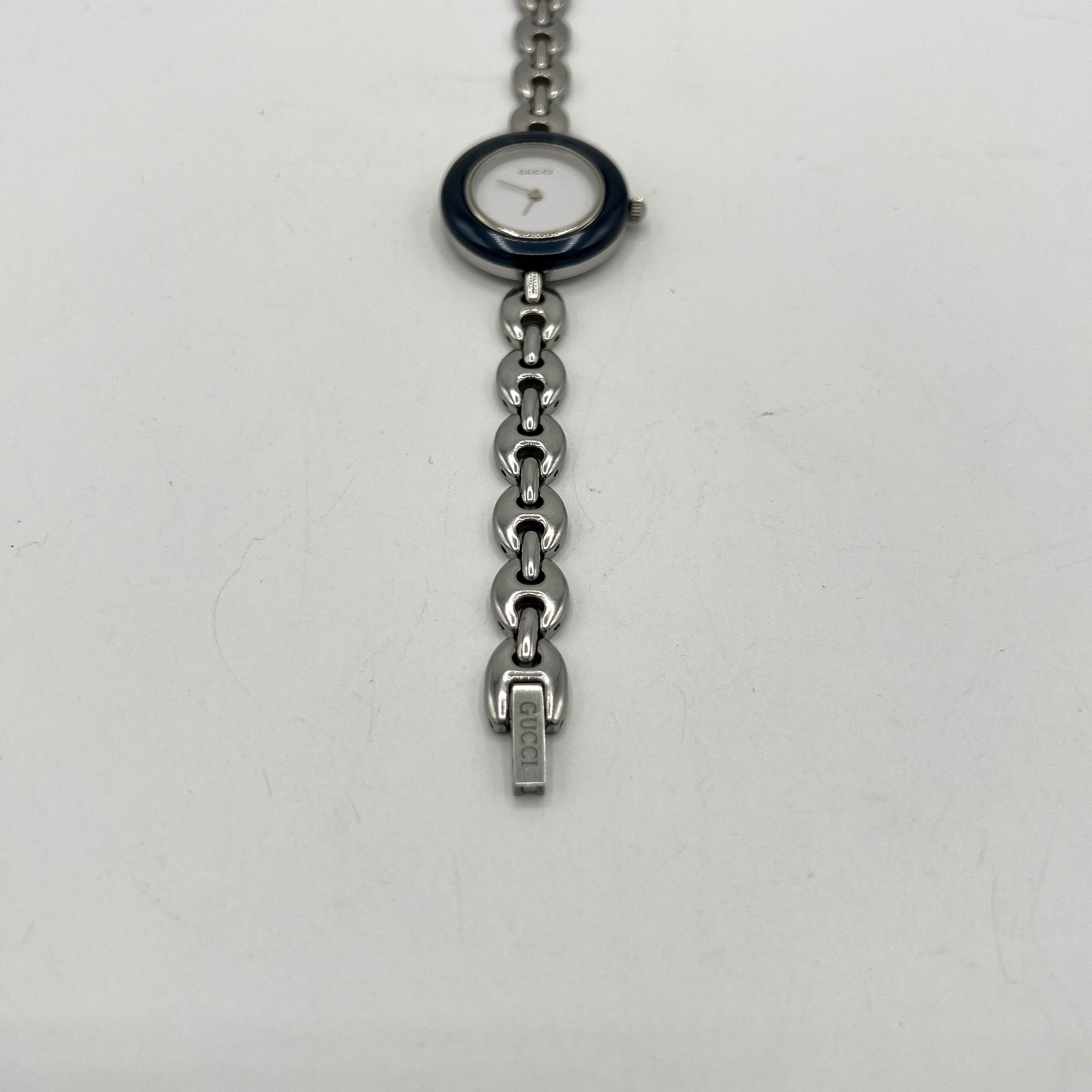 GUCCI 11/12.2 L Silver Steel Watch
