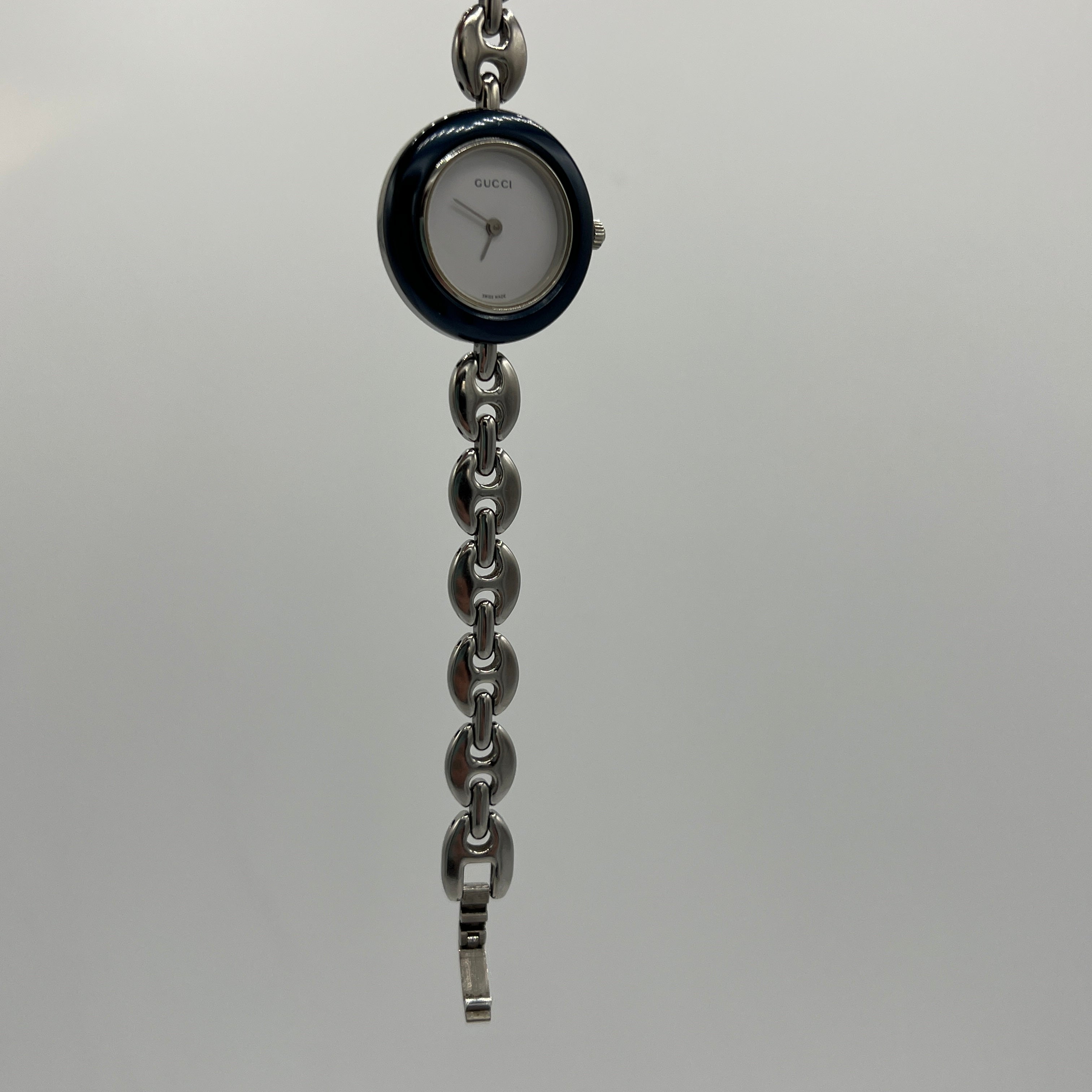 GUCCI 11/12.2 L Silver Steel Watch
