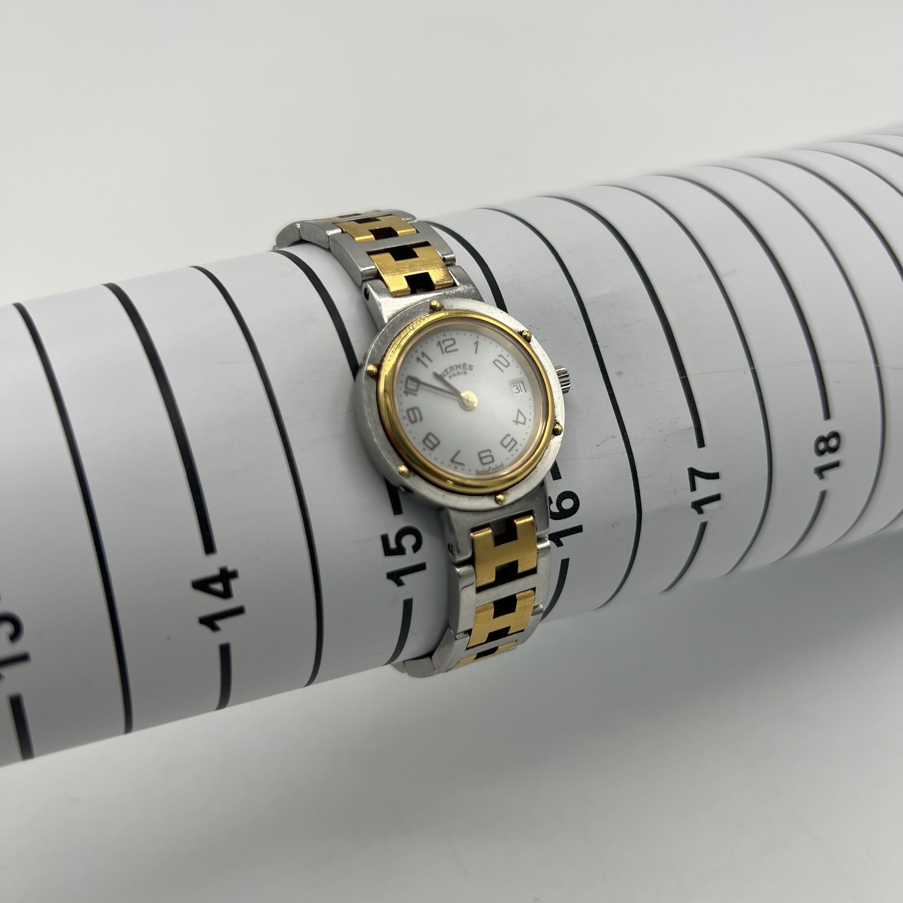 HERMES Clipper Two-Tone Steel Watch