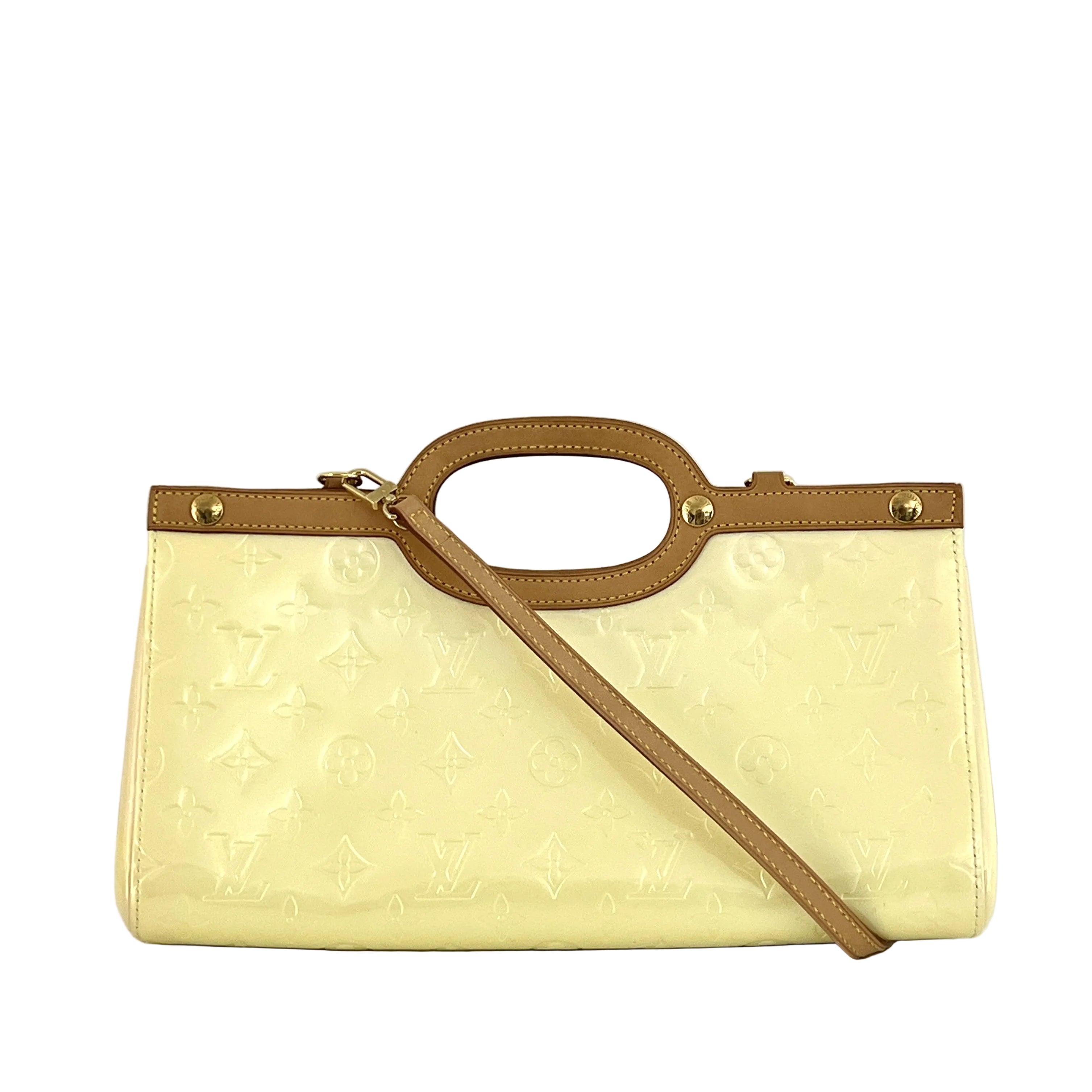 LOUIS VUITTON Roxbury pearl patent leather handbag