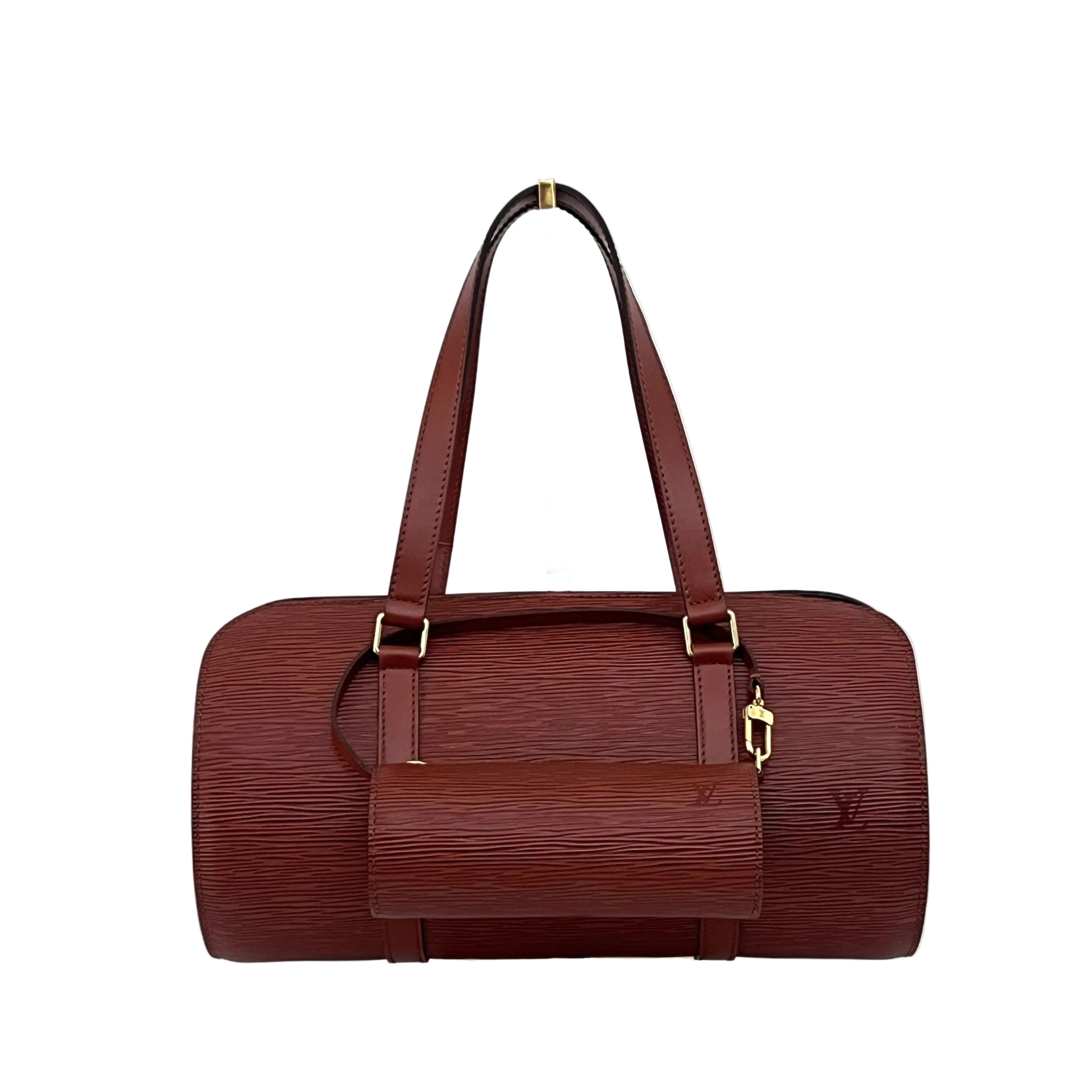 LOUIS VUITTON Soufflot bag in brown Epi leather