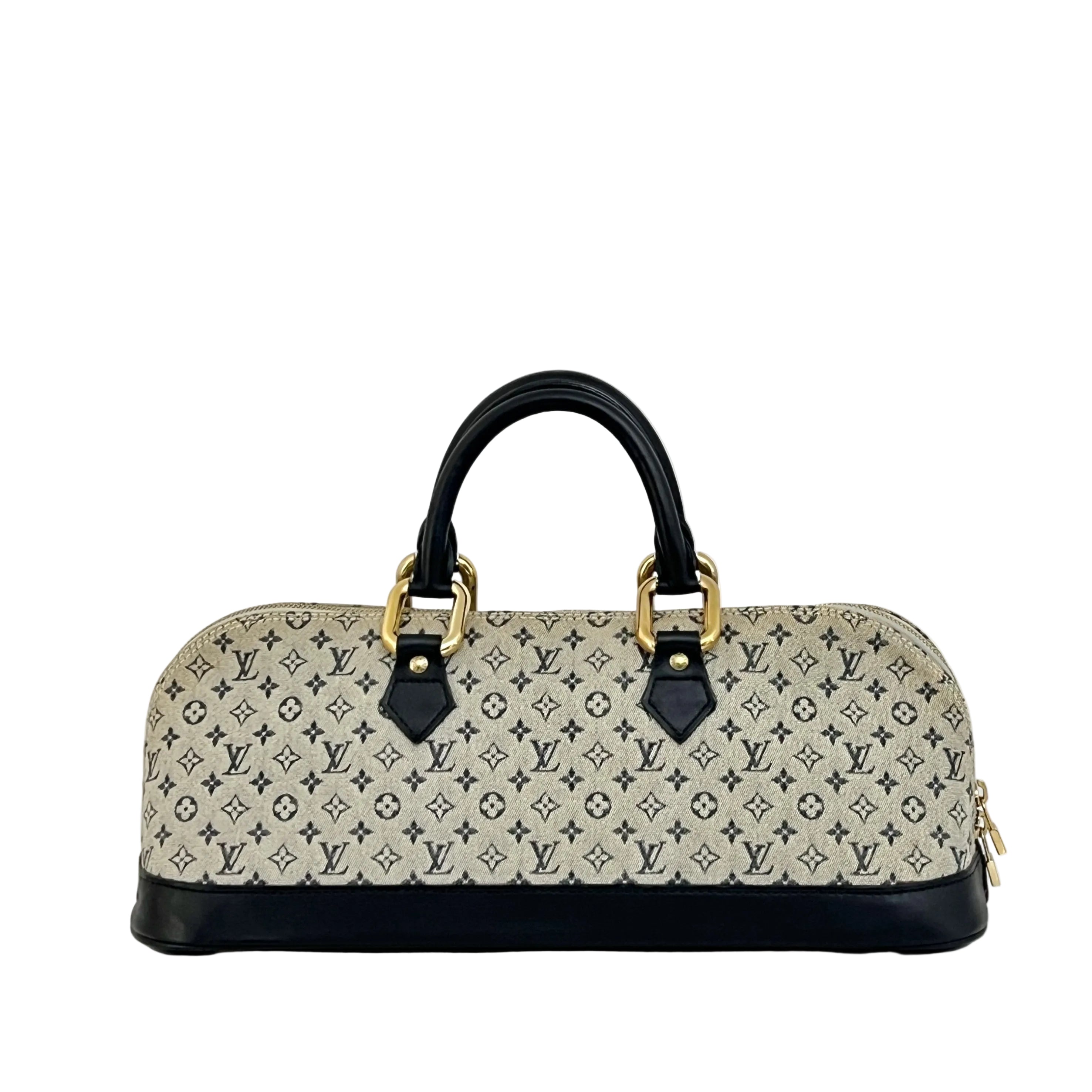 Sac LOUIS VUITTON Alma Long toile et cuir noir vintage 2001