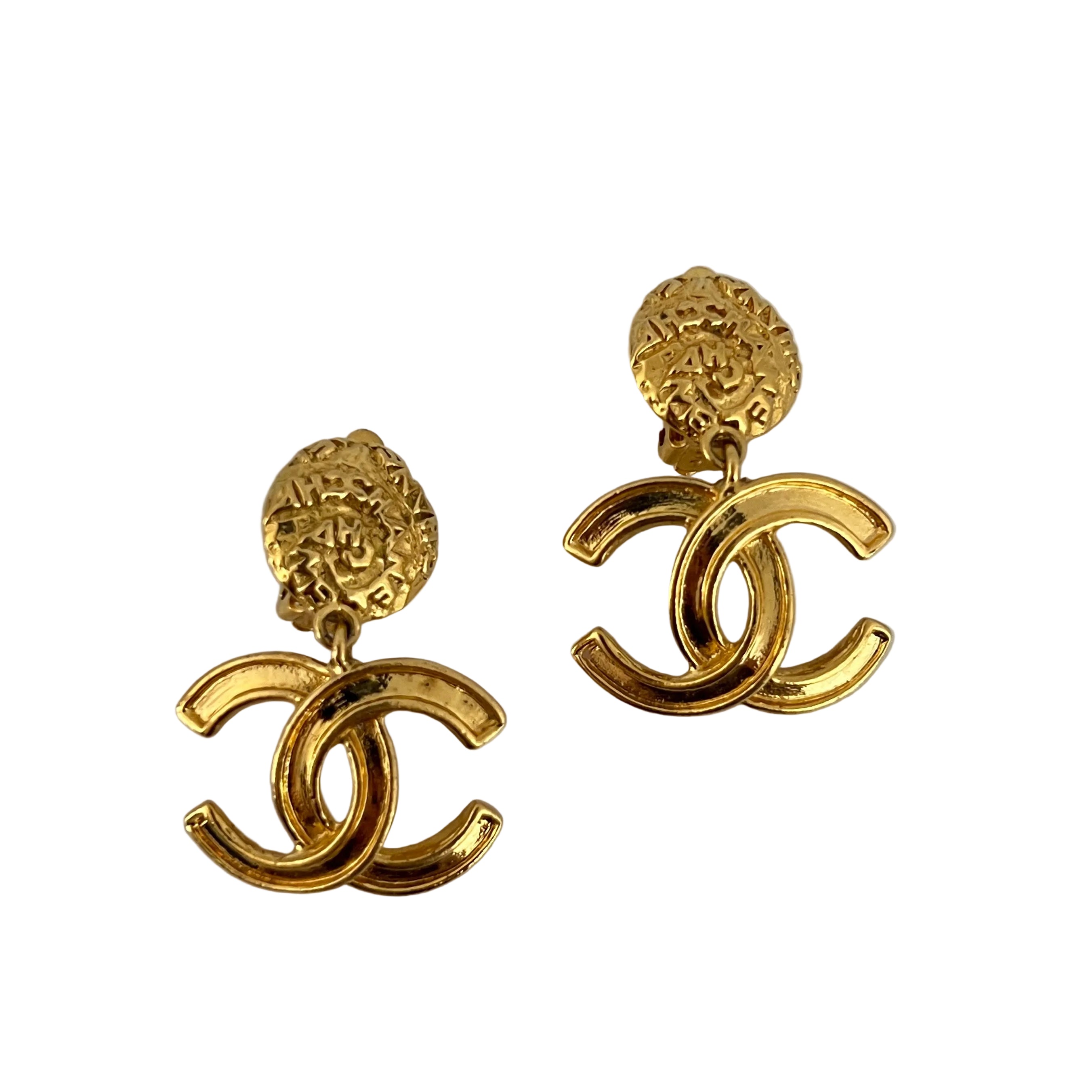 CHANEL CC Clip-On Earrings 1995 Collection