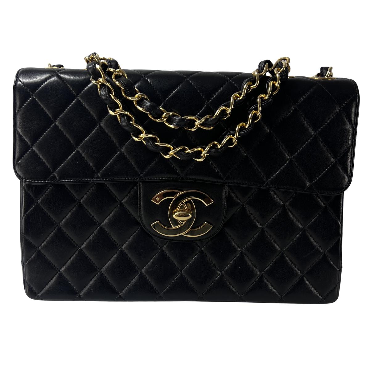 Sac à main CHANEL Timeless classique jumbo cuir noir