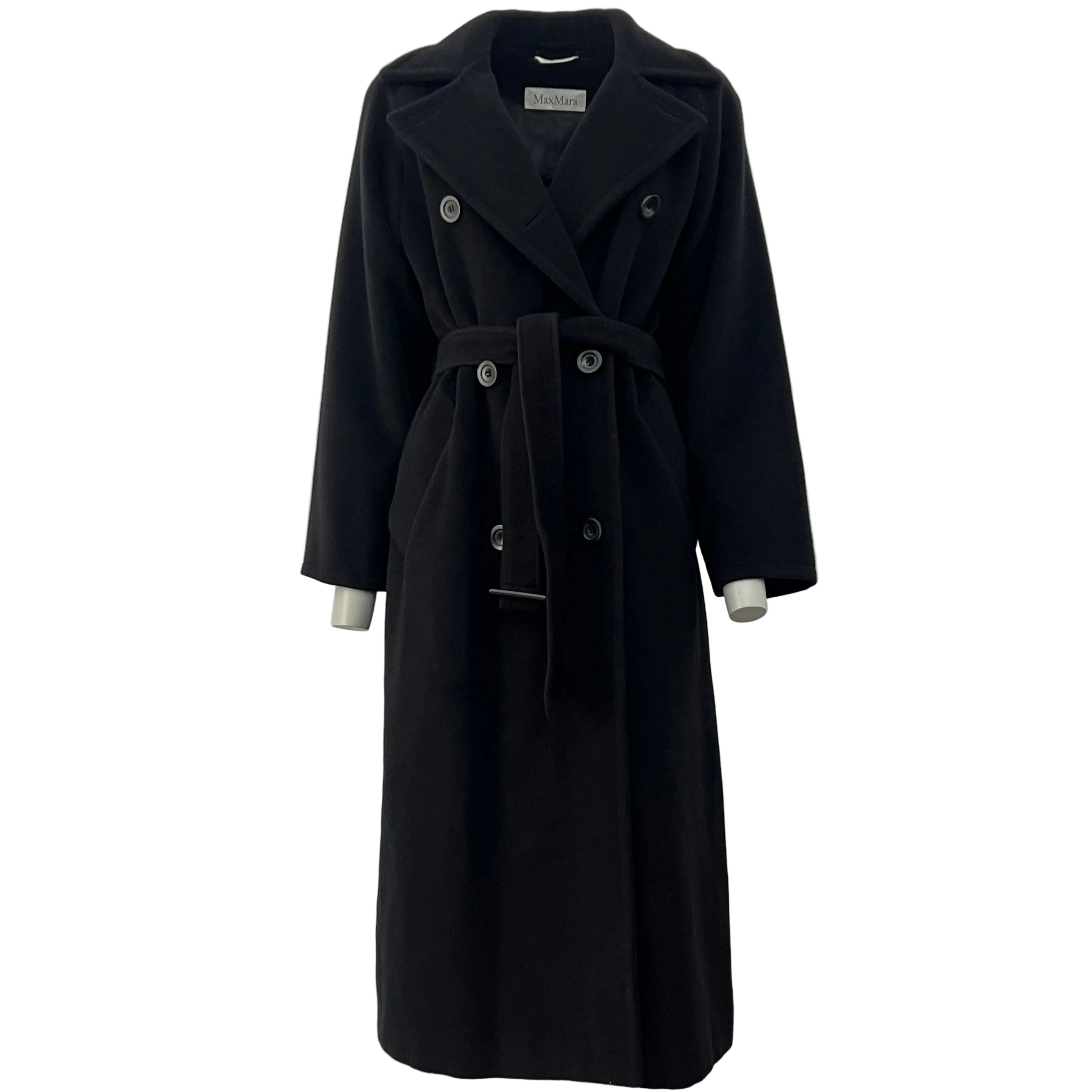 Manteau MAX MARA S laine et cachemire noir
