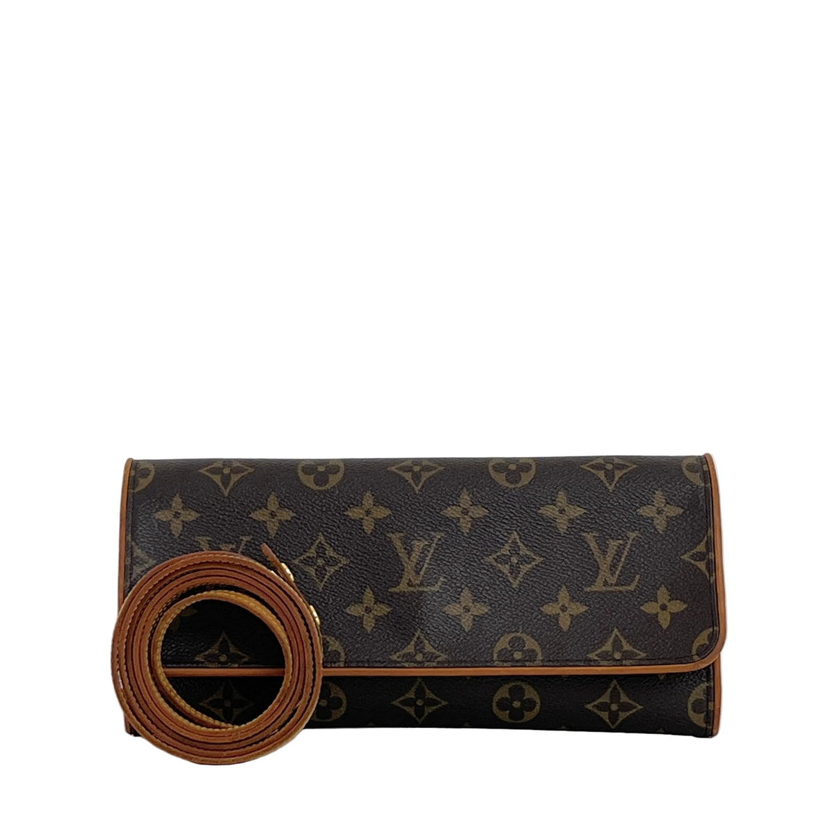 LOUIS VUITTON Twin GM crossbody bag in brown canvas and leather, vintage 2002