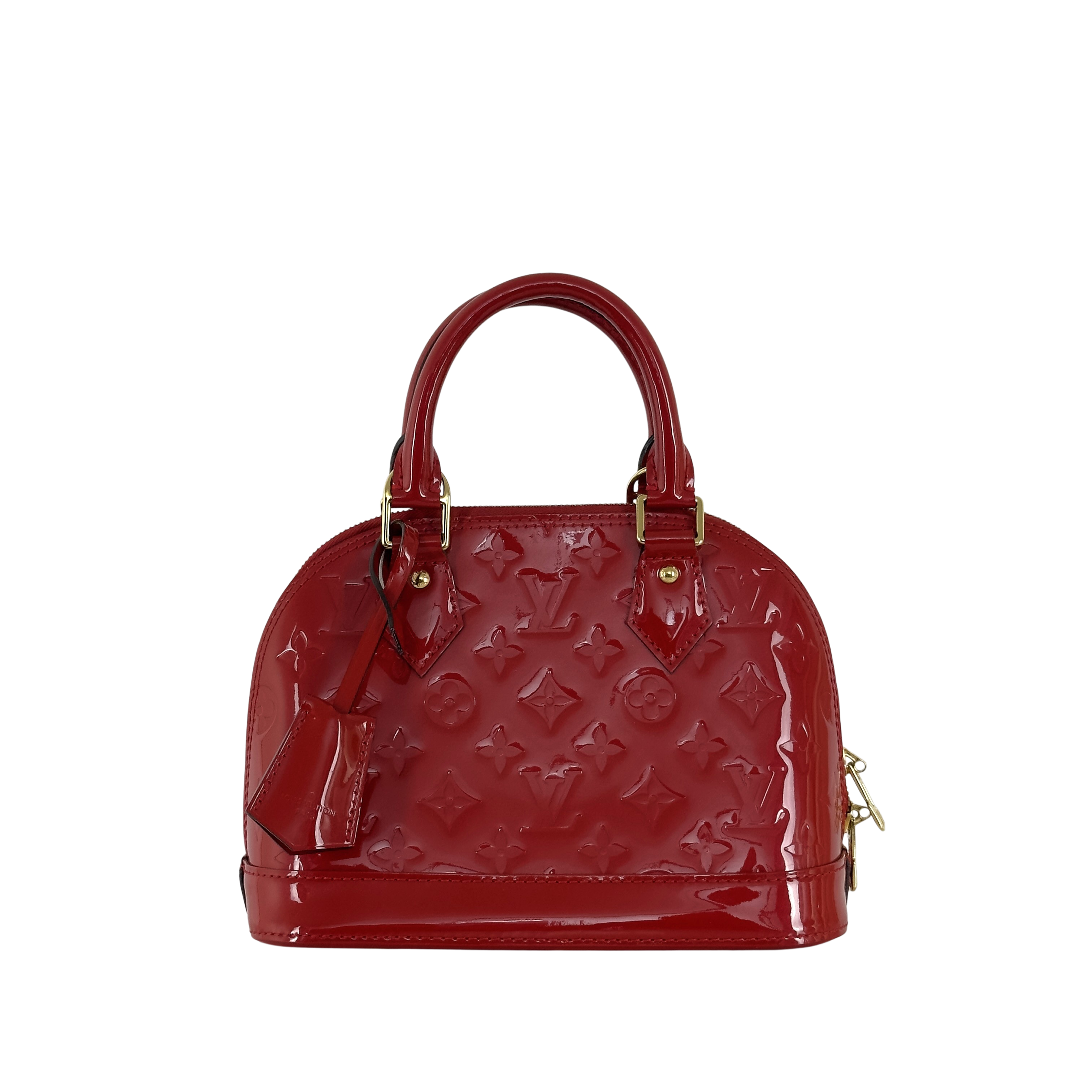 Sac à main LOUIS VUITTON Alma BB cuir verni rouge