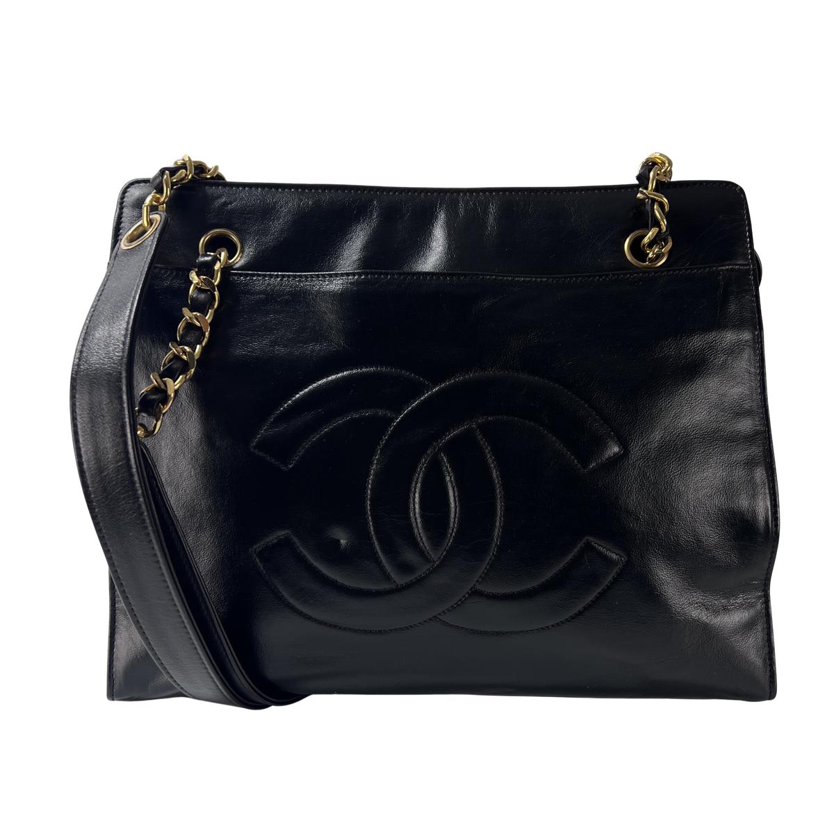 Sac à main CHANEL Coco Tote cuir noir
