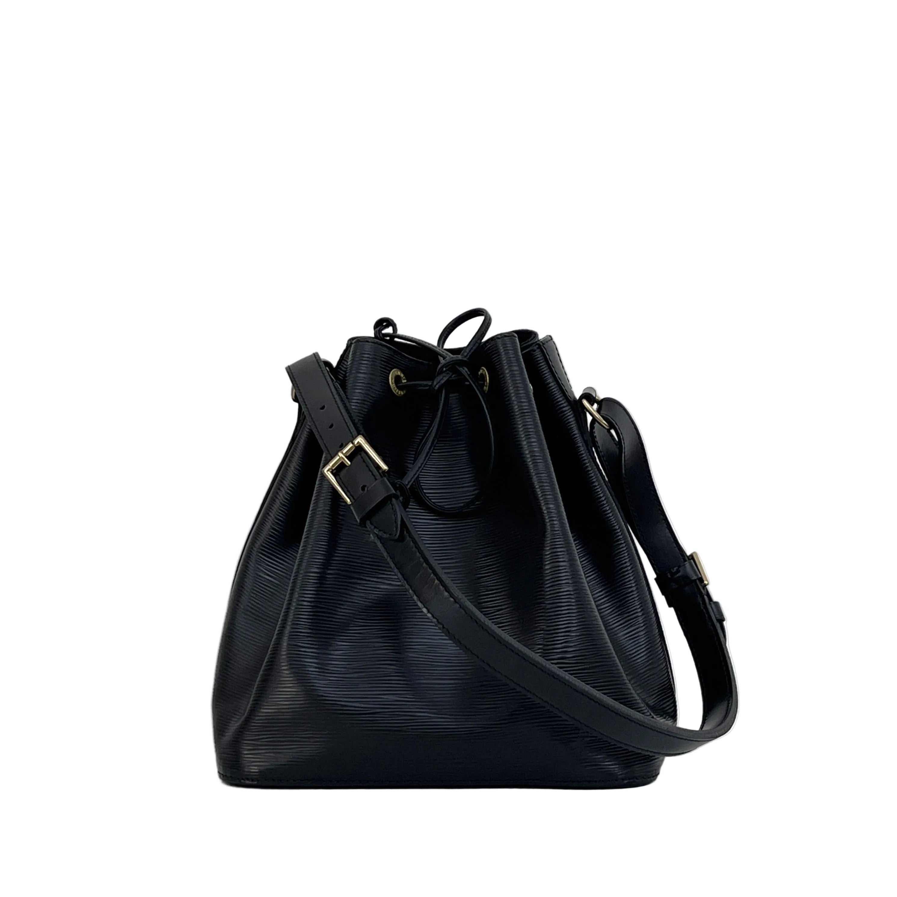 LOUIS VUITTON Petit Noe Bag Black Epi Leather Vintage 1993