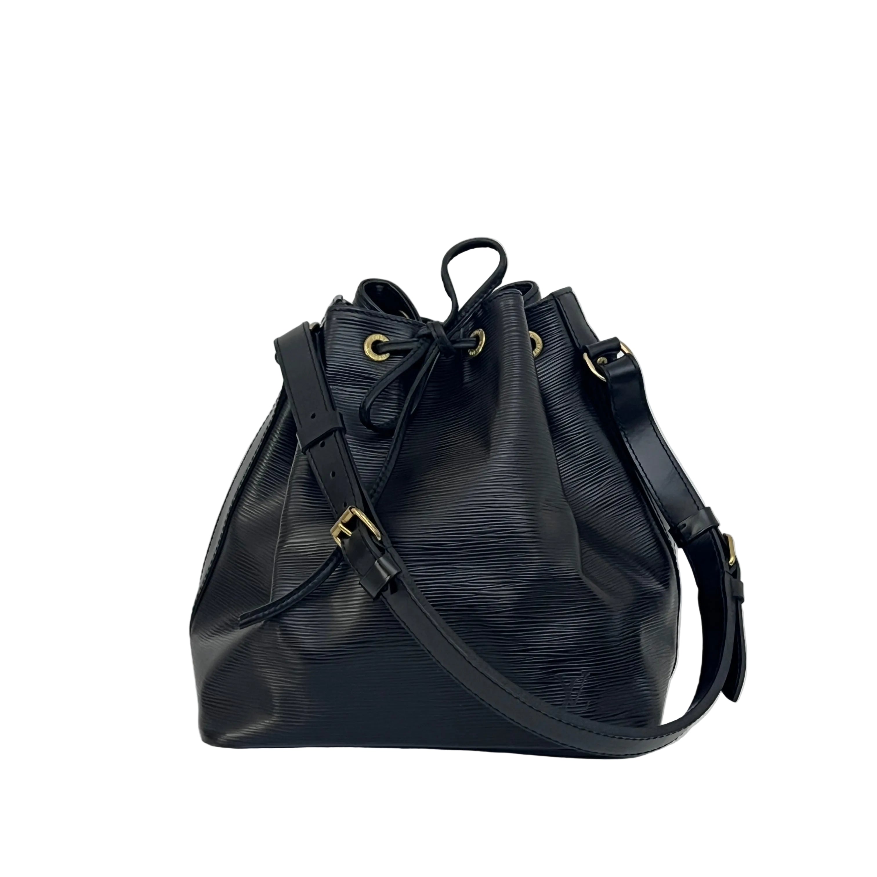 LOUIS VUITTON Noé Petit Bag in Black Epi Leather