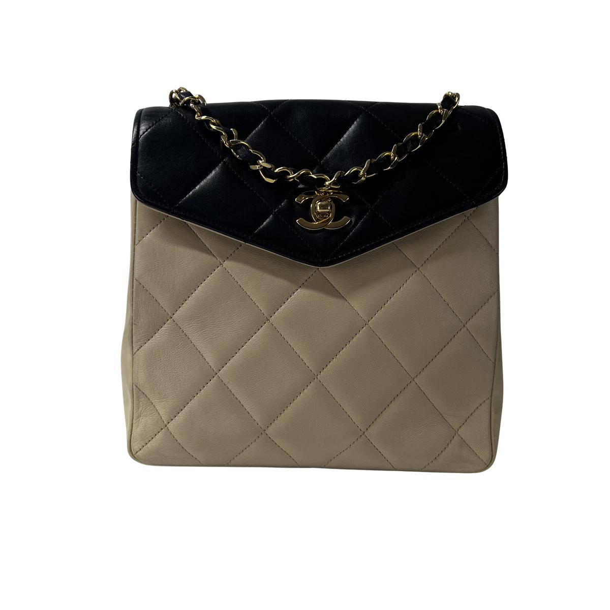 Sac à main CHANEL Timeless bicolore