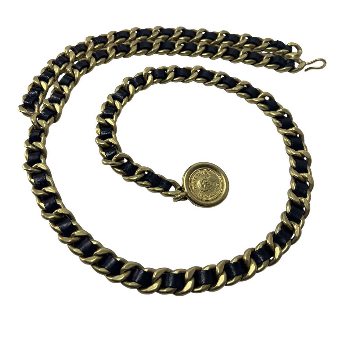Ceinture CHANEL CC Chaîne Entrelacée Dorée