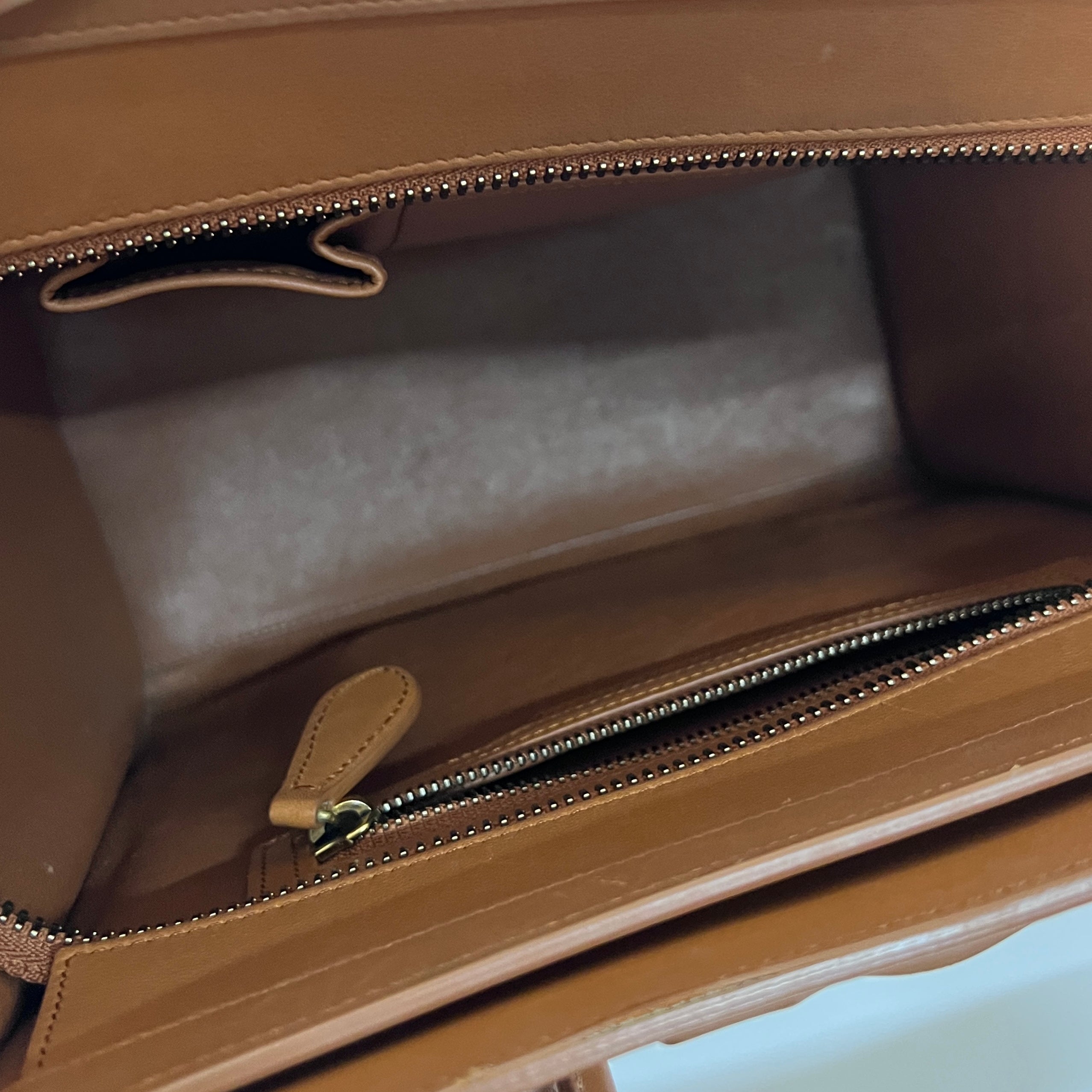 Sac à main CELINE Medium Lugagge cuir marron