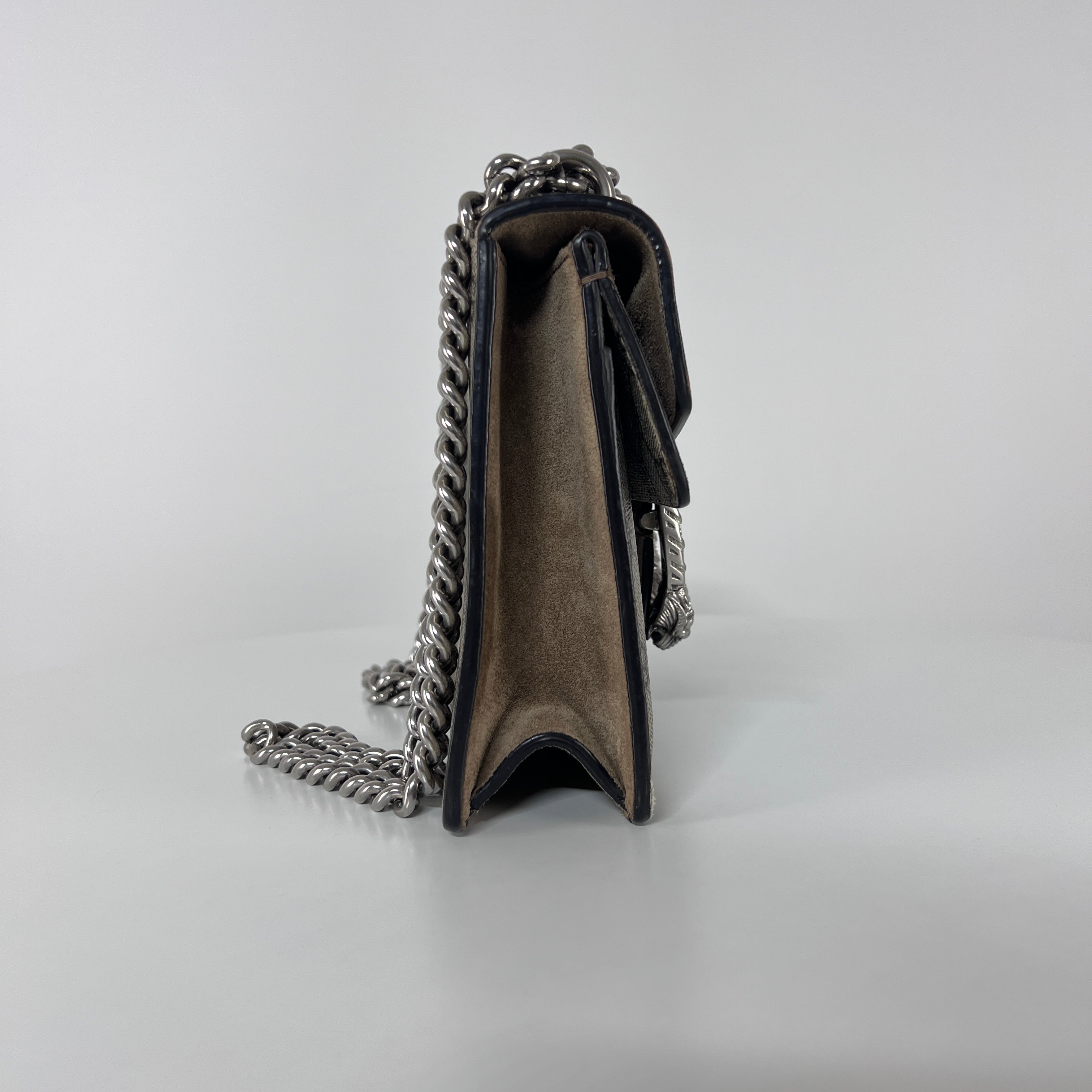 Sac à main GUCCI Dionysus toile et cuir marron