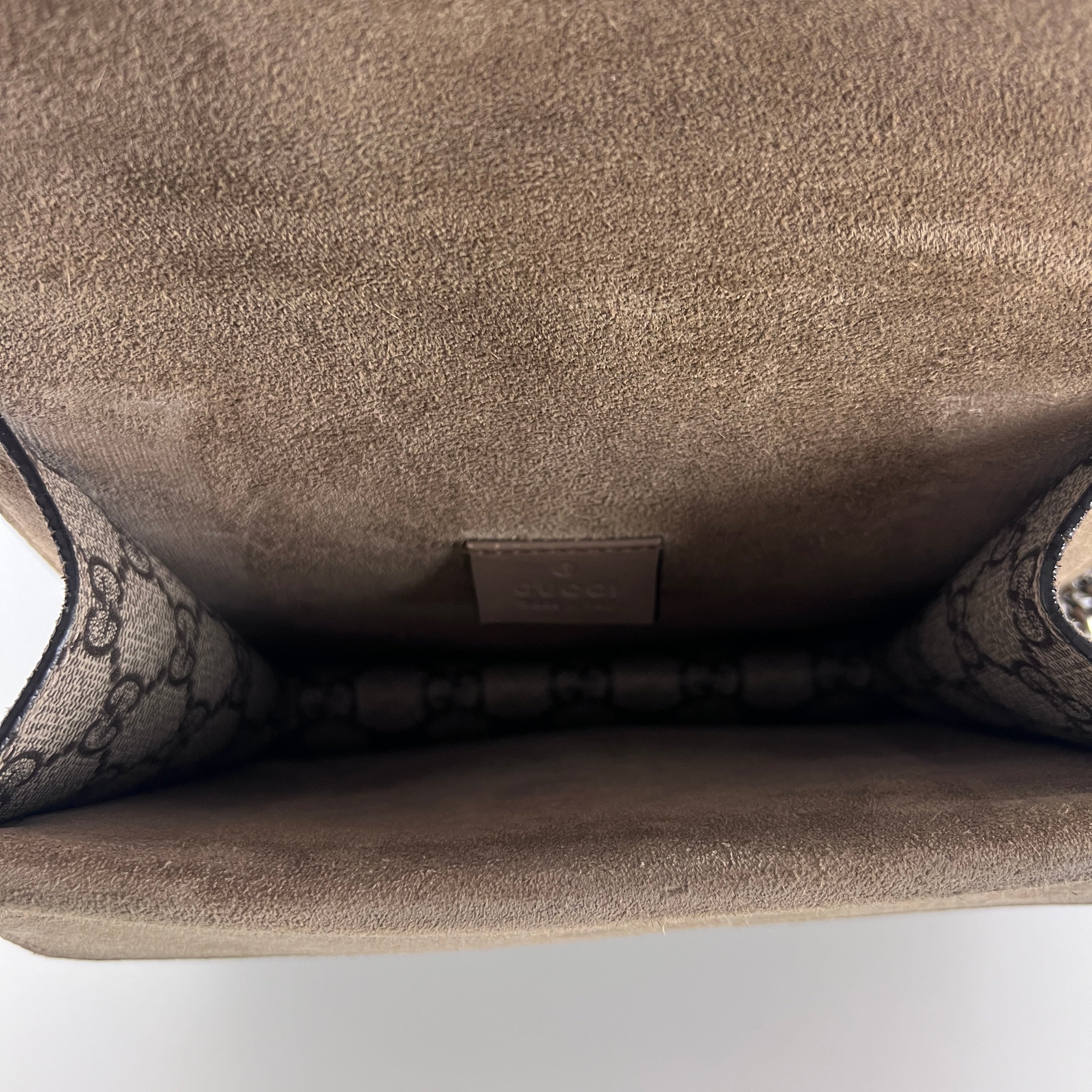 Sac à main GUCCI Dionysus toile et cuir marron