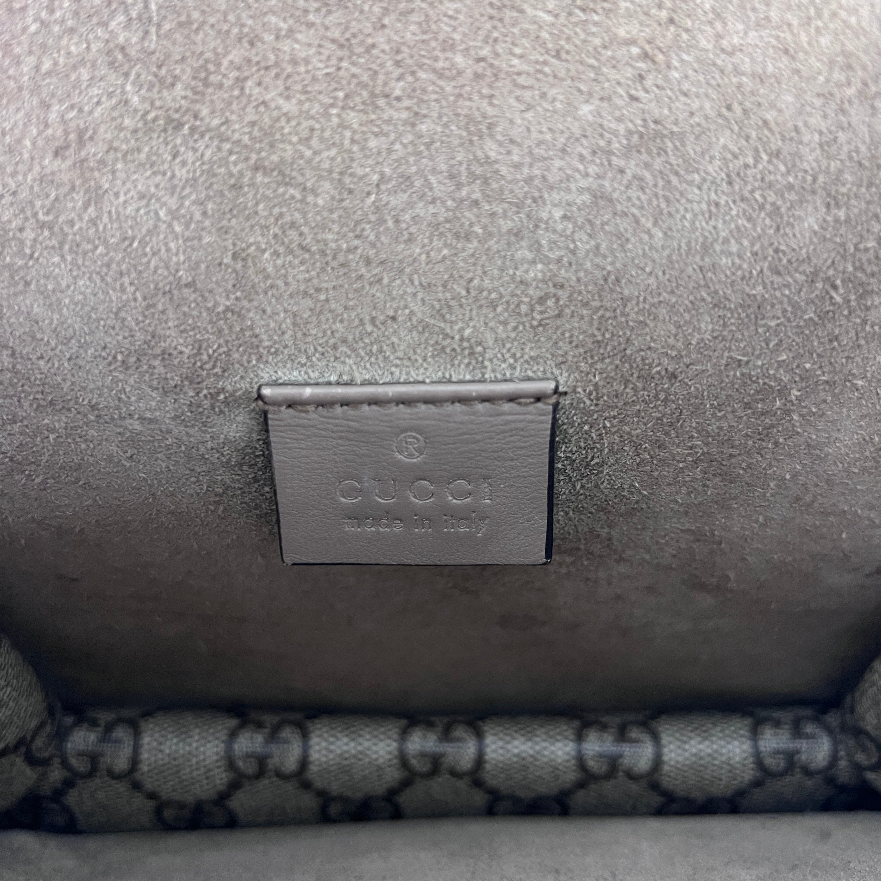 Sac à main GUCCI Dionysus toile et cuir marron